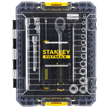 Hylsnyckelsats 48 delar 1/4 m Stak, STANLEY