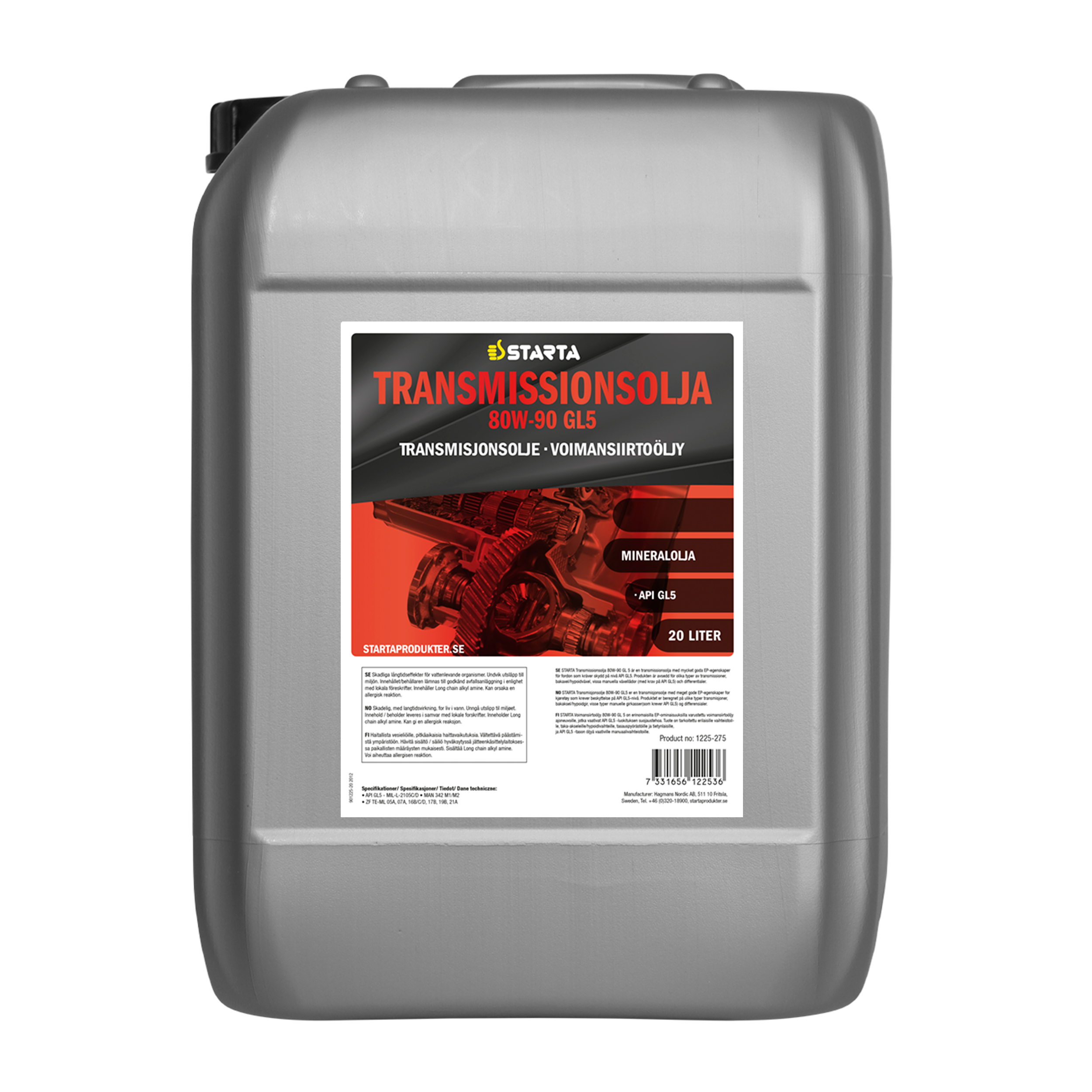 Starta Transmissionsolja 80W-90 GL5 20 L - 3