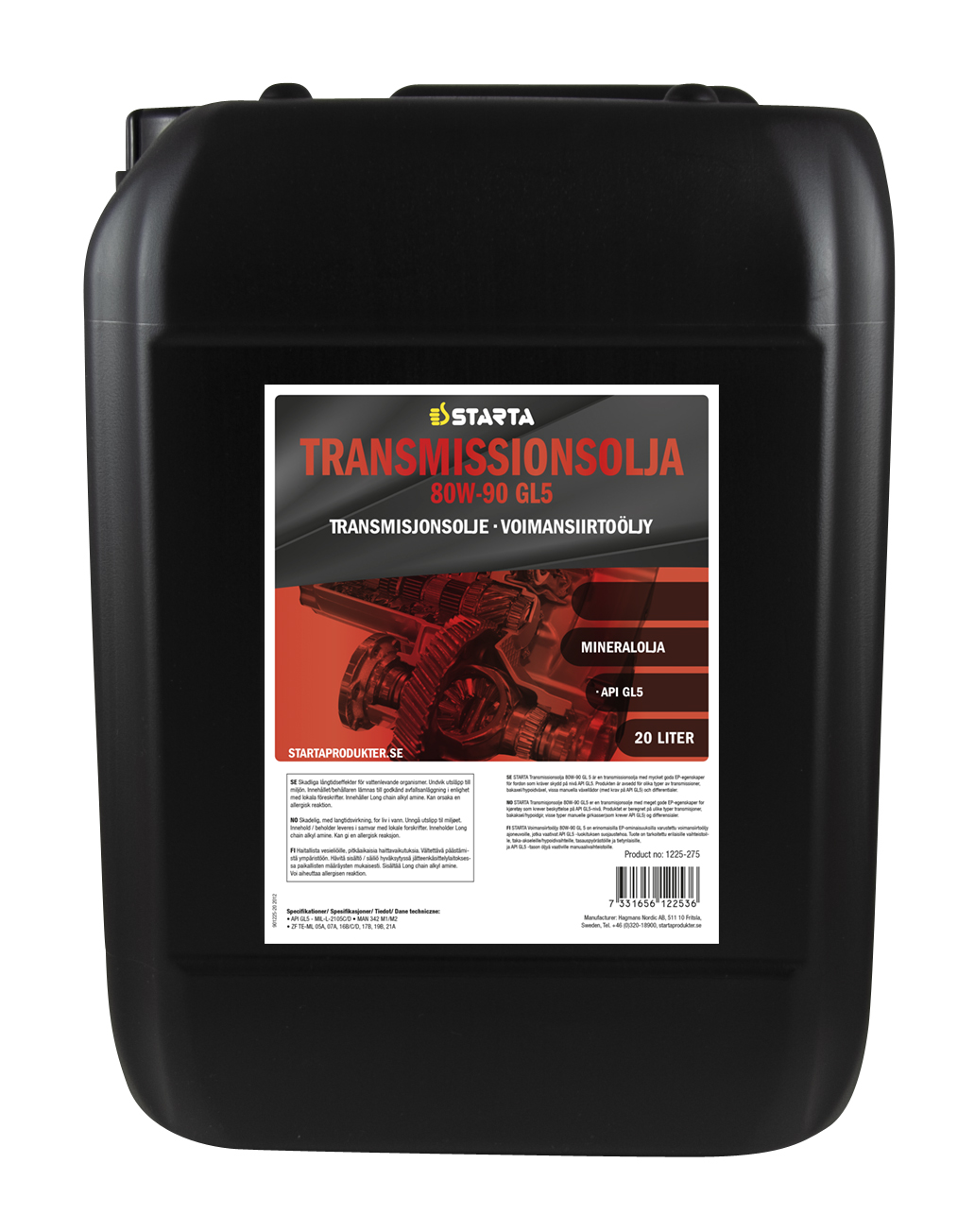 Starta Transmissionsolja 80W-90 GL5 20 L