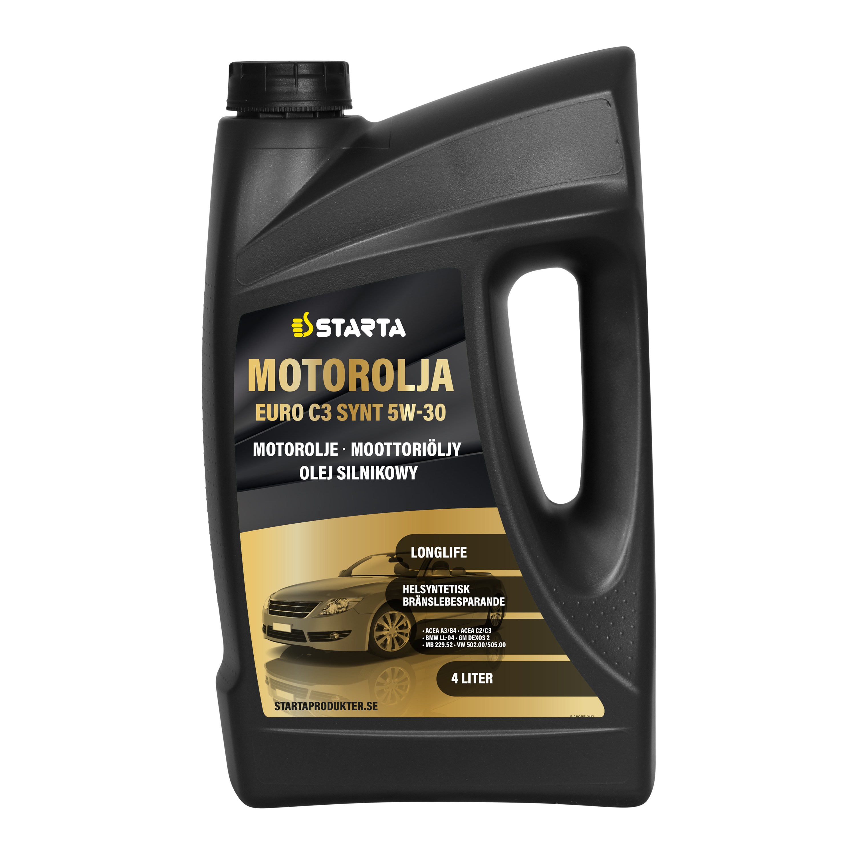 Starta Motorolja Euro C3 Synt 5W-30 4 L - 2