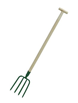 Grävgaffel, träskaft 1m