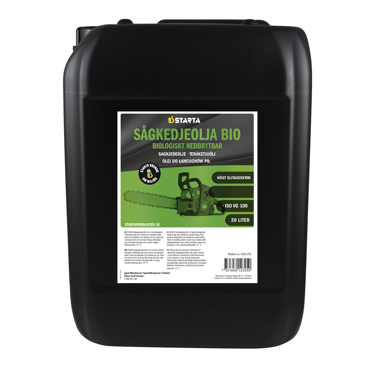 Starta Sågkedjeolja BIO 20 L - 2