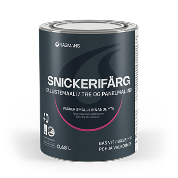 Hagmans Snickerifärg 40 Bas Vit 0,68 L