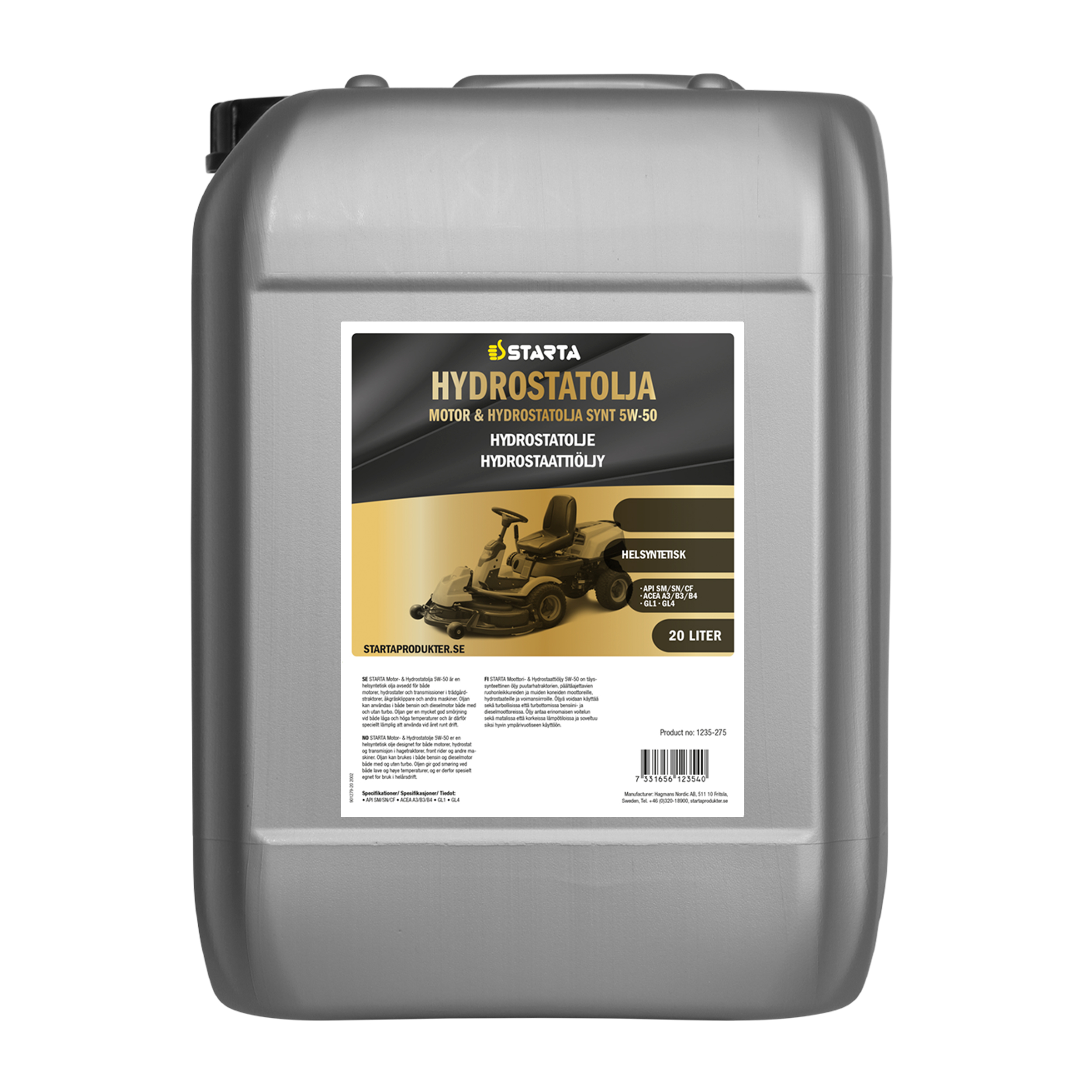 Starta Hydrostatolja 5W-50 20 L - 3