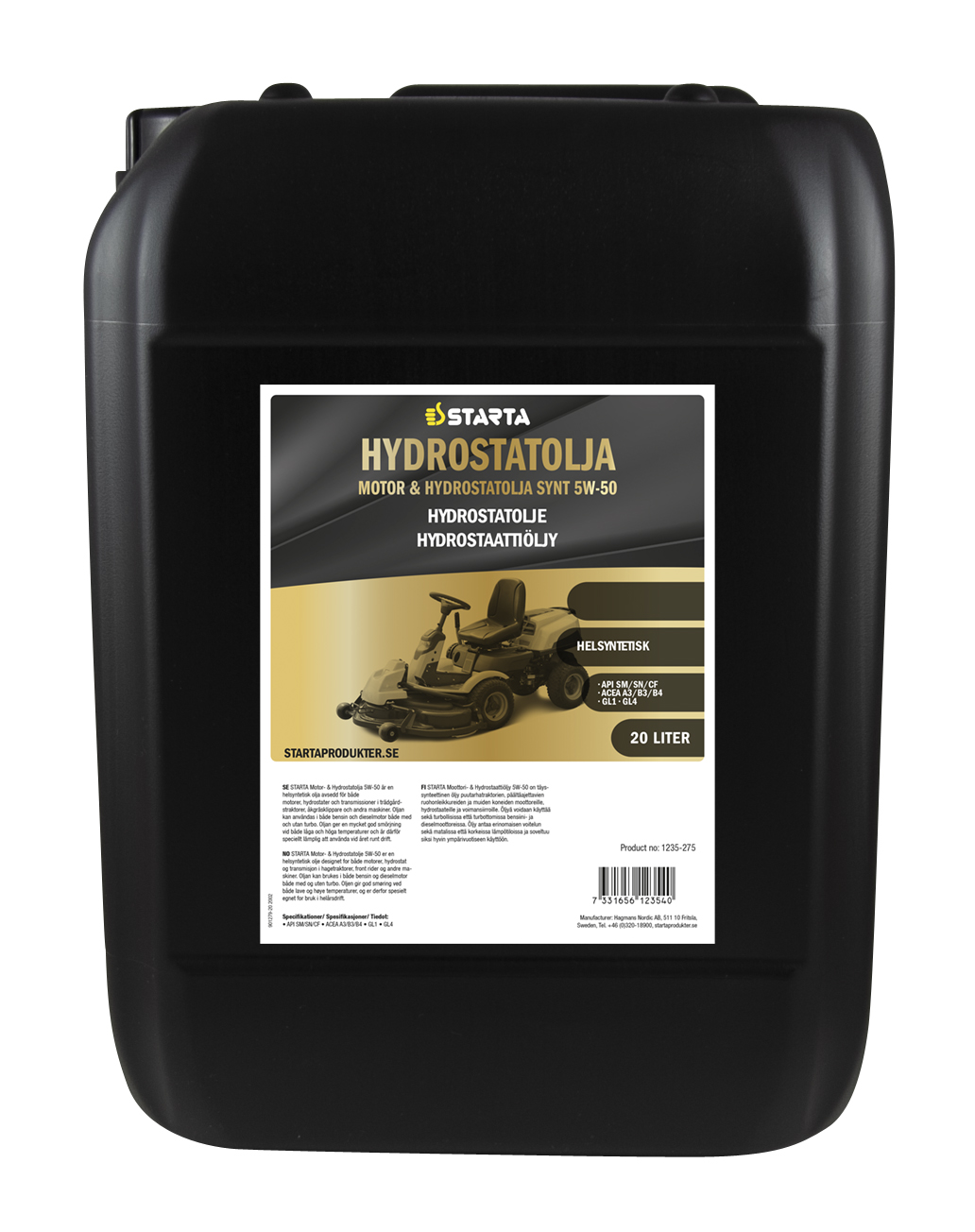 Starta Hydrostatolja 5W-50 20 L