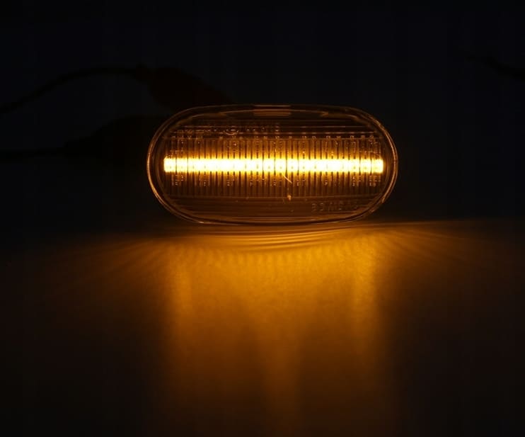 Vita LED blinkers för Honda, orange vandrande ljus, 2 st - 3