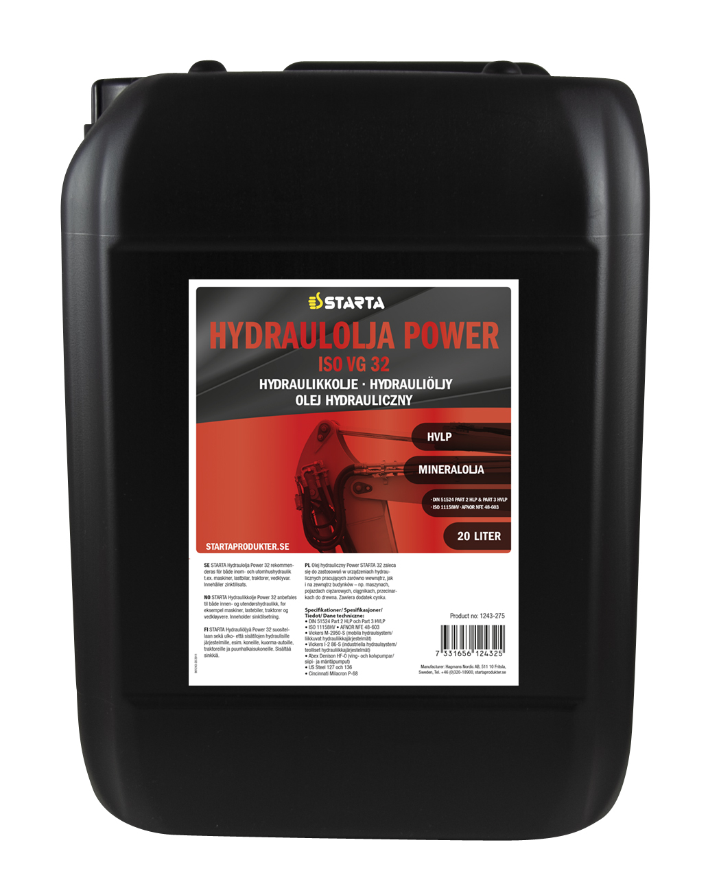Starta Hydraulolja Power 32 20 L