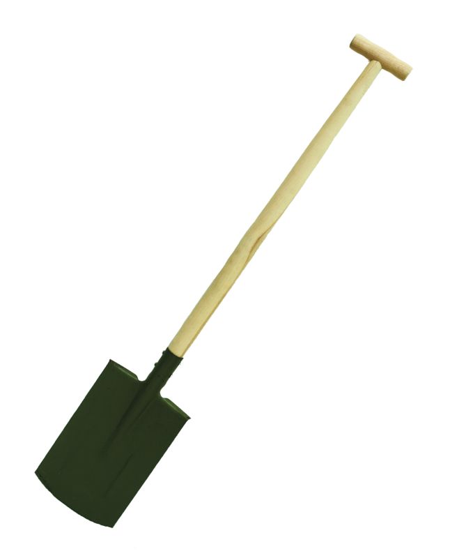 Spade för trädgårdsarbeten , trähandatg
