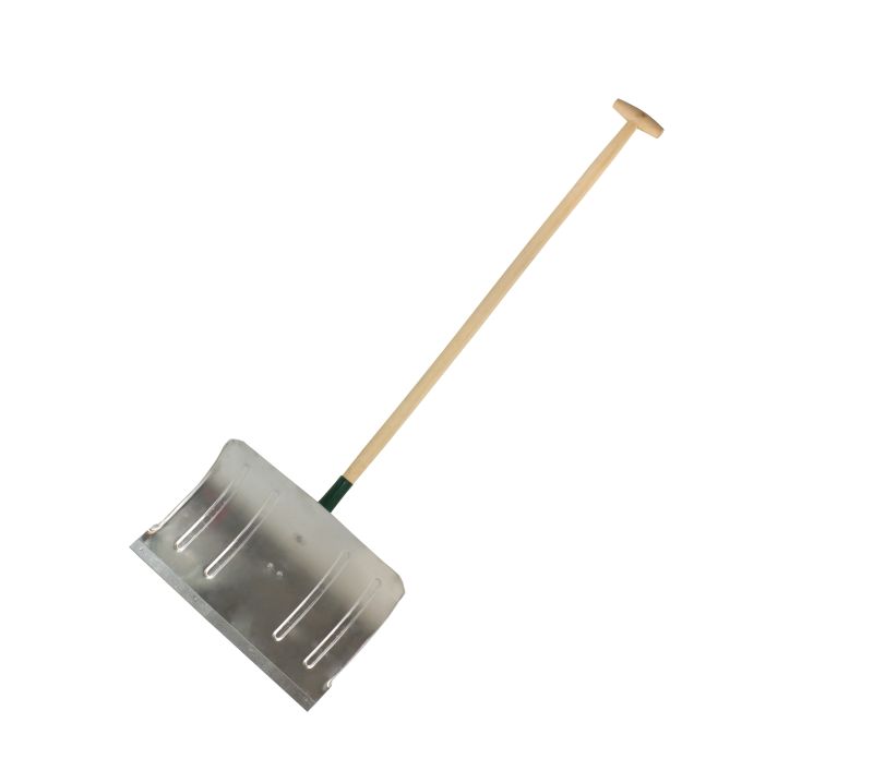 Profix Snöskyffel, snöraka 480 x 310 aluminium, plåtkant trähandtag 32 mm