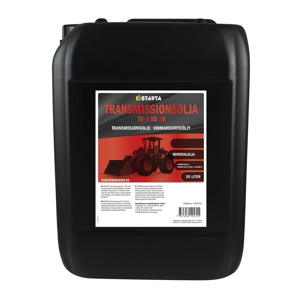 Starta Transmissionsolja TO-4 HD 30 20 L - 2