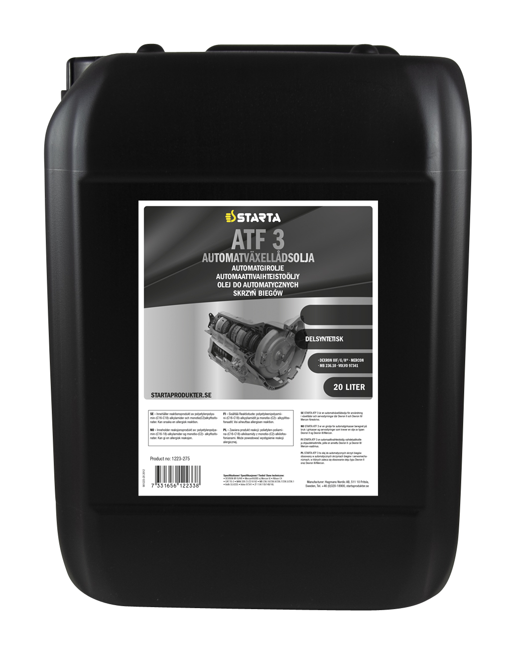 Starta Transmissionsolja TO-4 HD 30 20 L