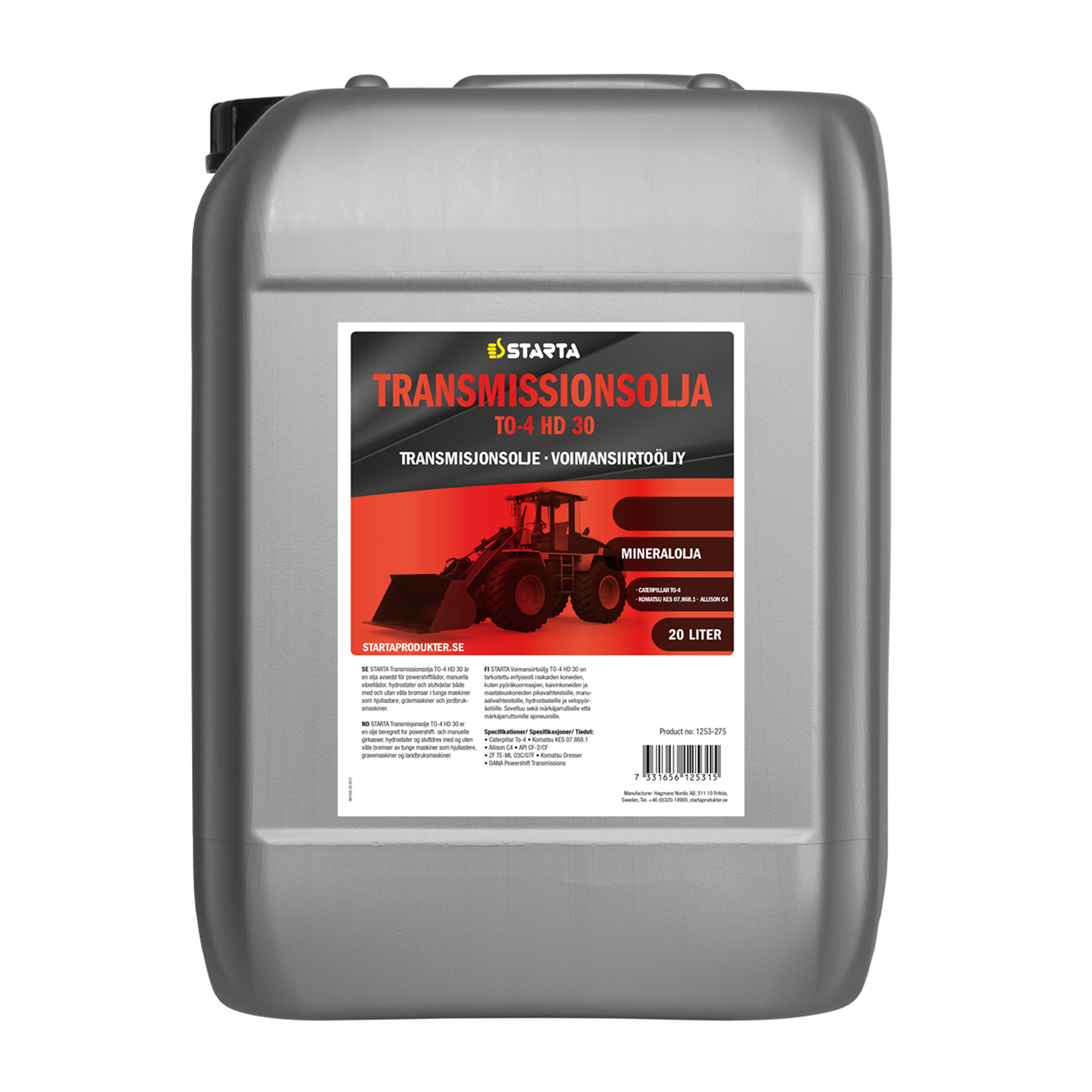 Starta Transmissionsolja TO-4 HD 30 20 L - 3