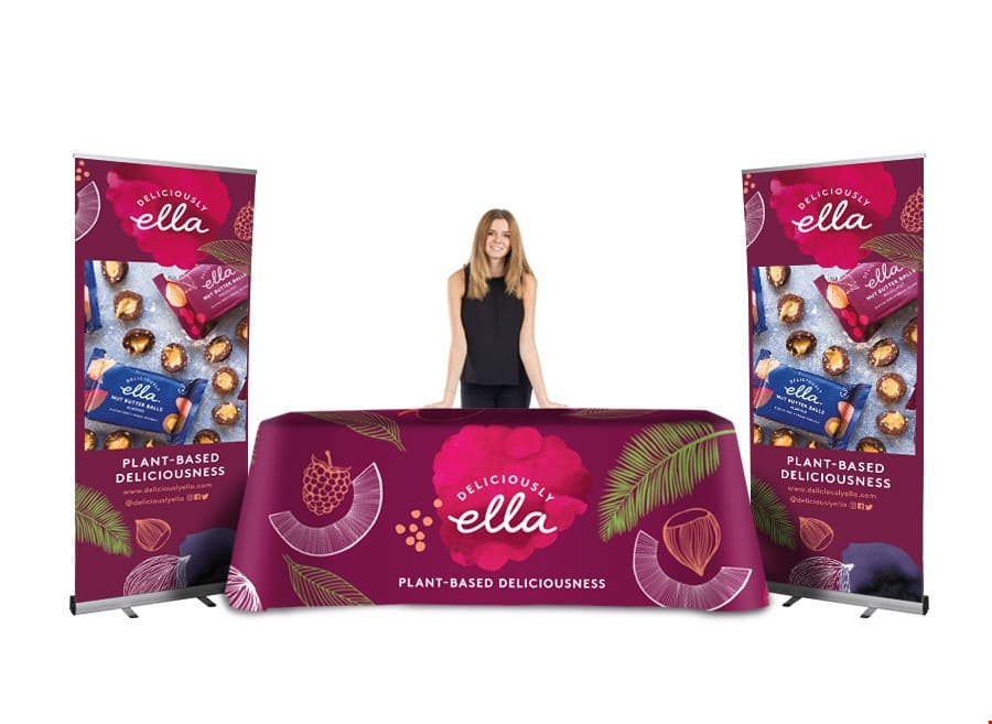 Reklamduk, mässduk med tryck på, från 2 x 1.5m (Storlek : 4x1.5m) - 4