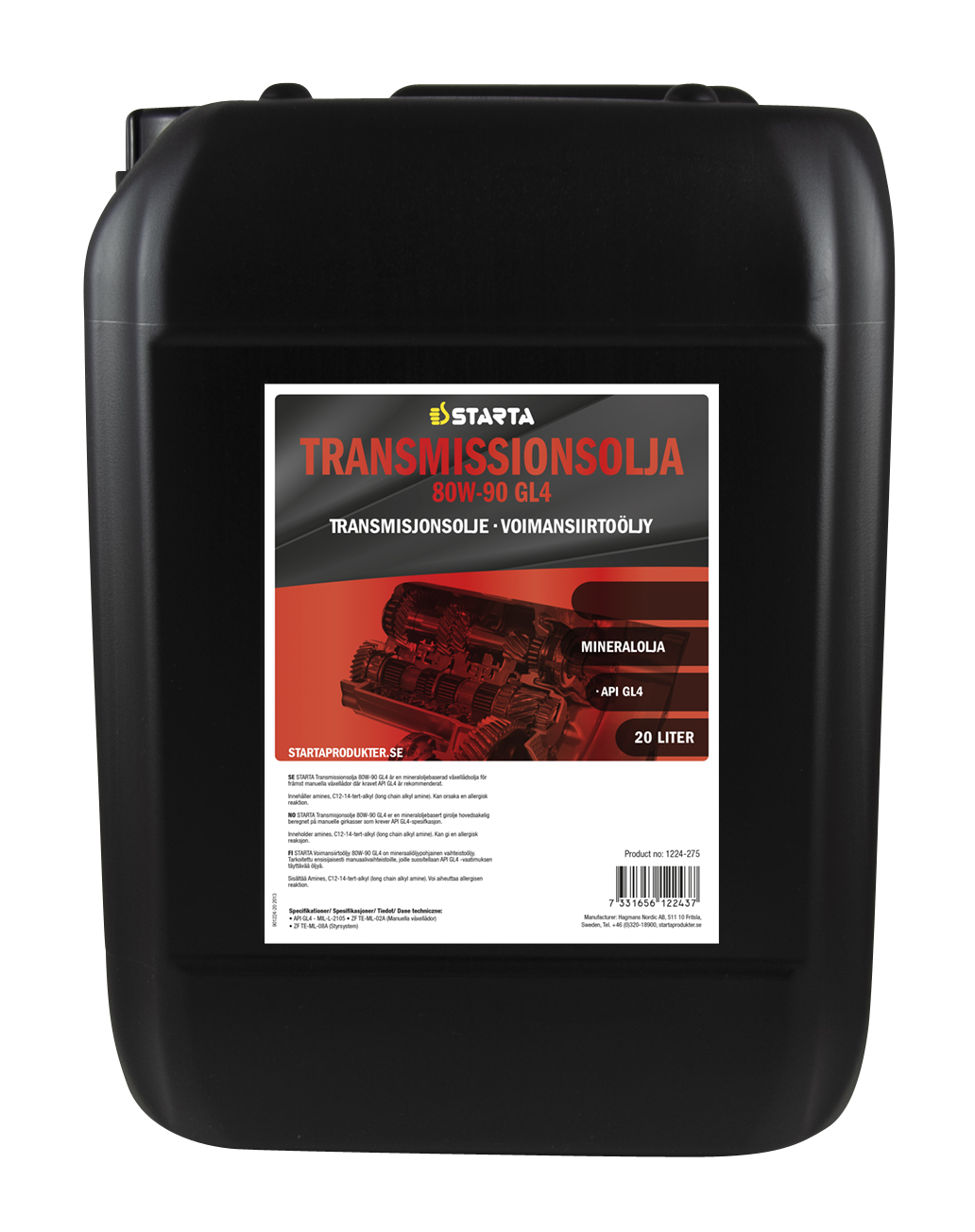 Starta Transmissionsolja TO-4 HD 10W 20 L