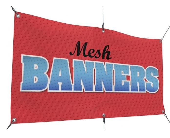 Reklambanner, mesh vepa med tyck på, från 3 kvm - 10 kvm - 12