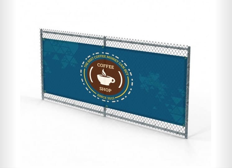 Reklambanner, mesh vepa med tyck på, från 3 kvm - 10 kvm - 14