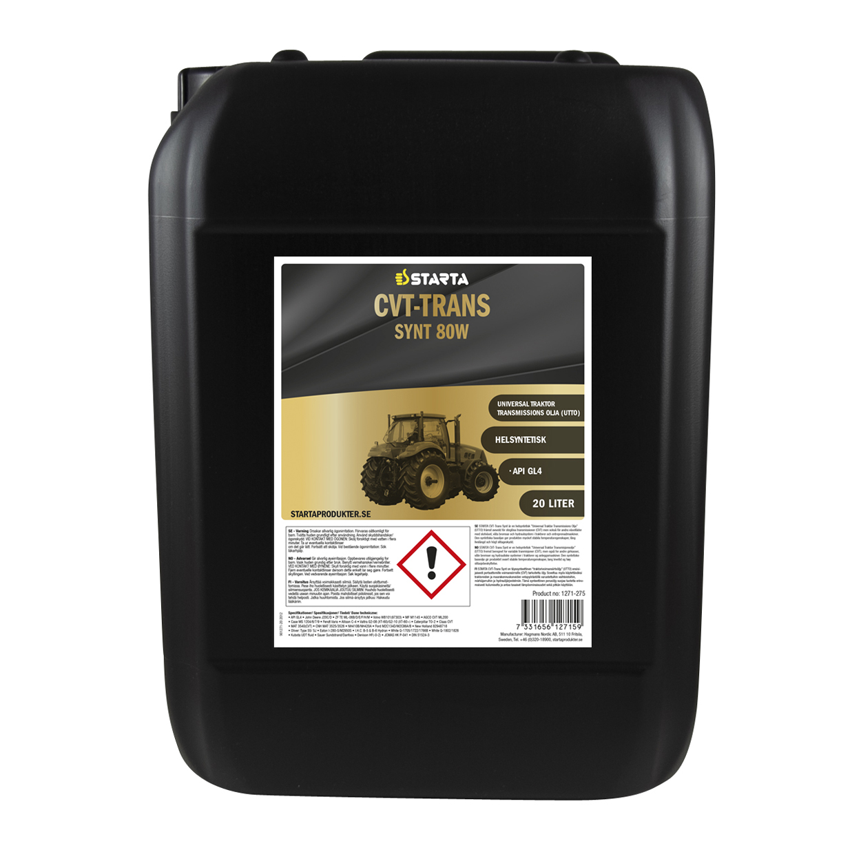 Starta CVT-Trans Synt 80W 20 L - 2