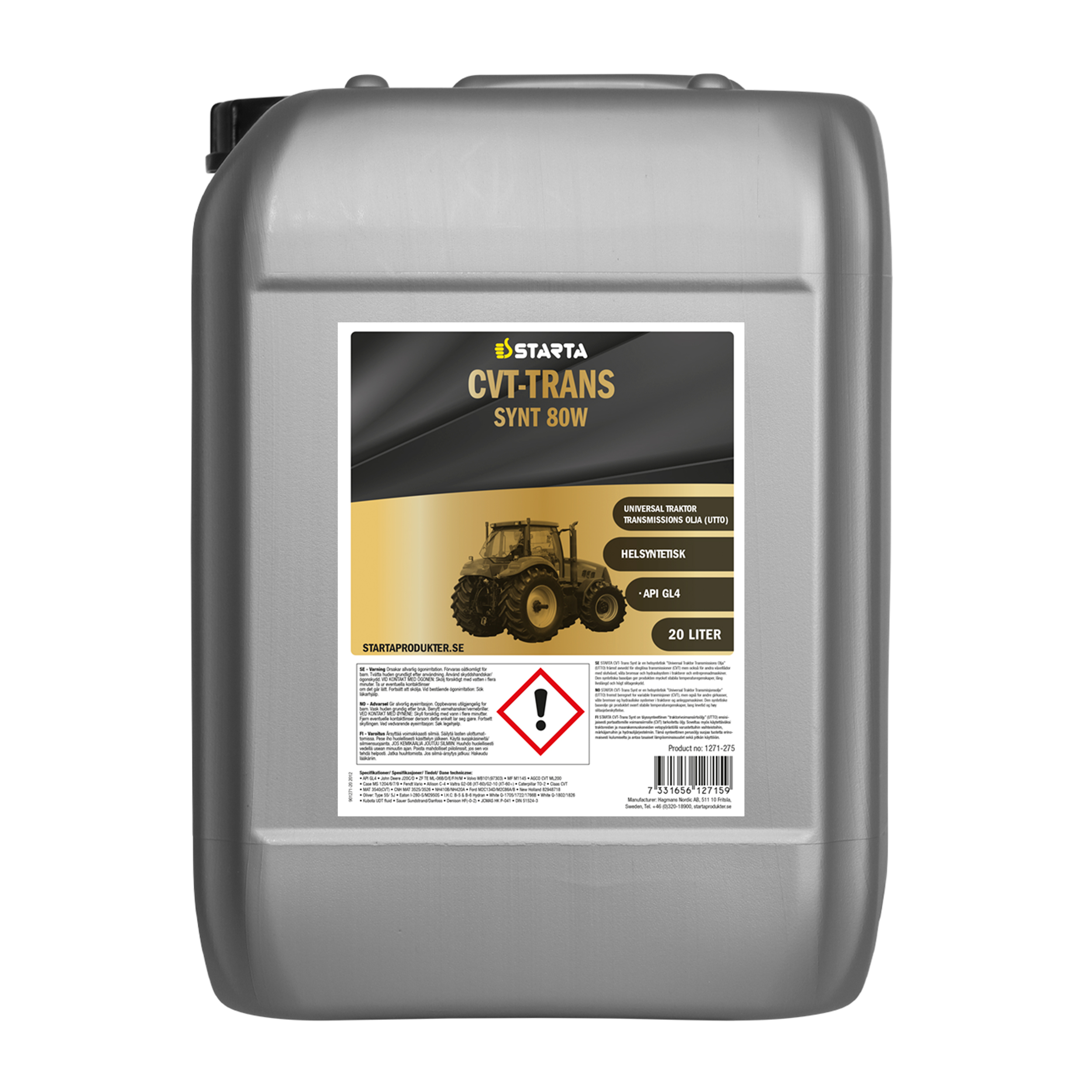 Starta CVT-Trans Synt 80W 20 L - 3