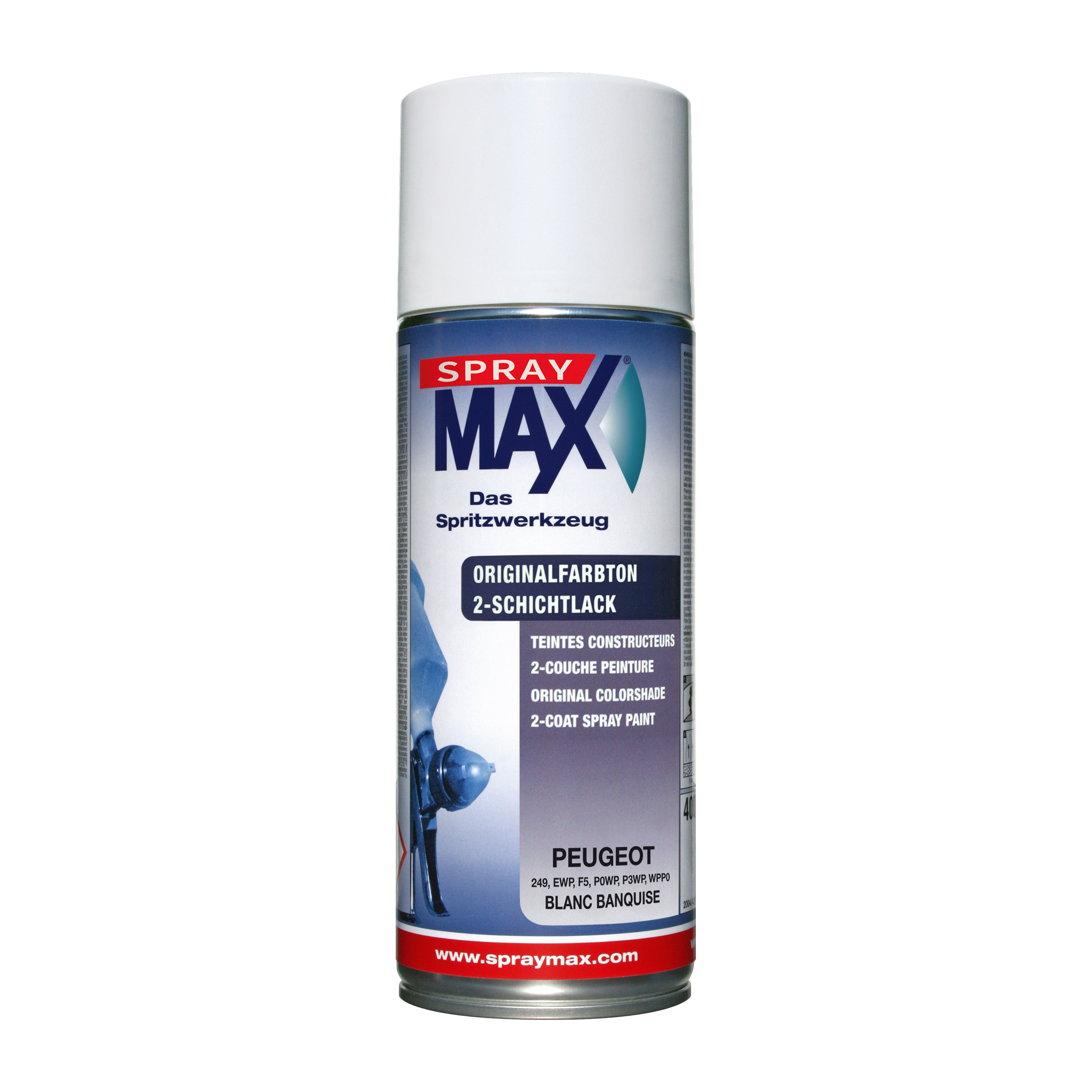 SprayMax Sprayfärg Peugot Blanc Banquis 400 ML