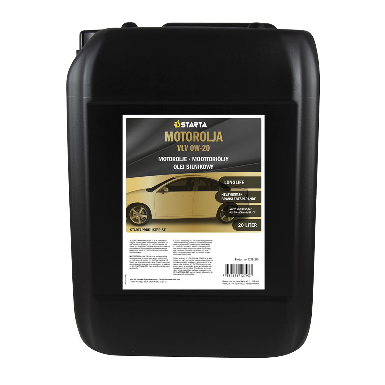 Starta Motorolja VLV 0W-20 20 L - 2