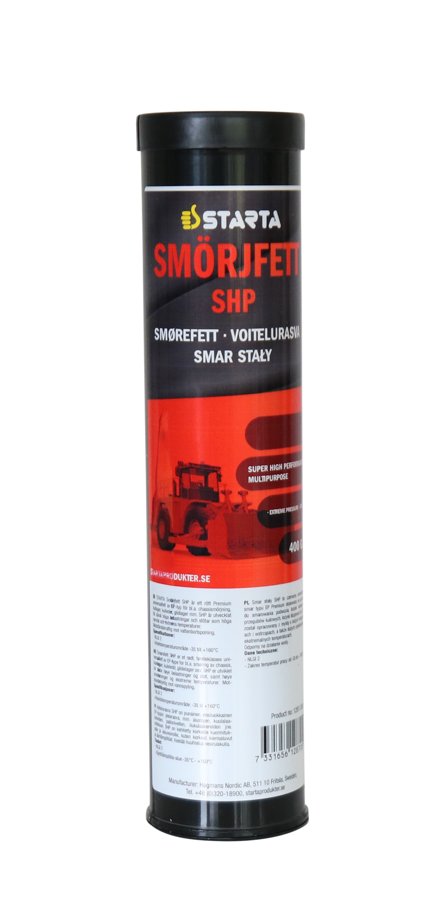 Starta Smörjfett SHP Patron 400 GR