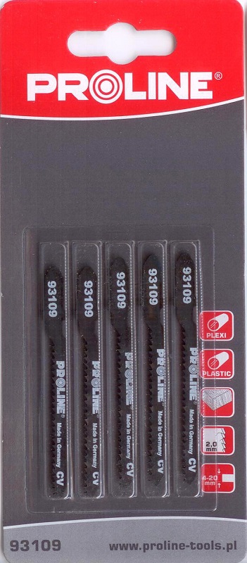 PROLINE TOOLS Sågblad 5st, Trä 50 x 75 mm, 12TPI, 2 mm, Proline
