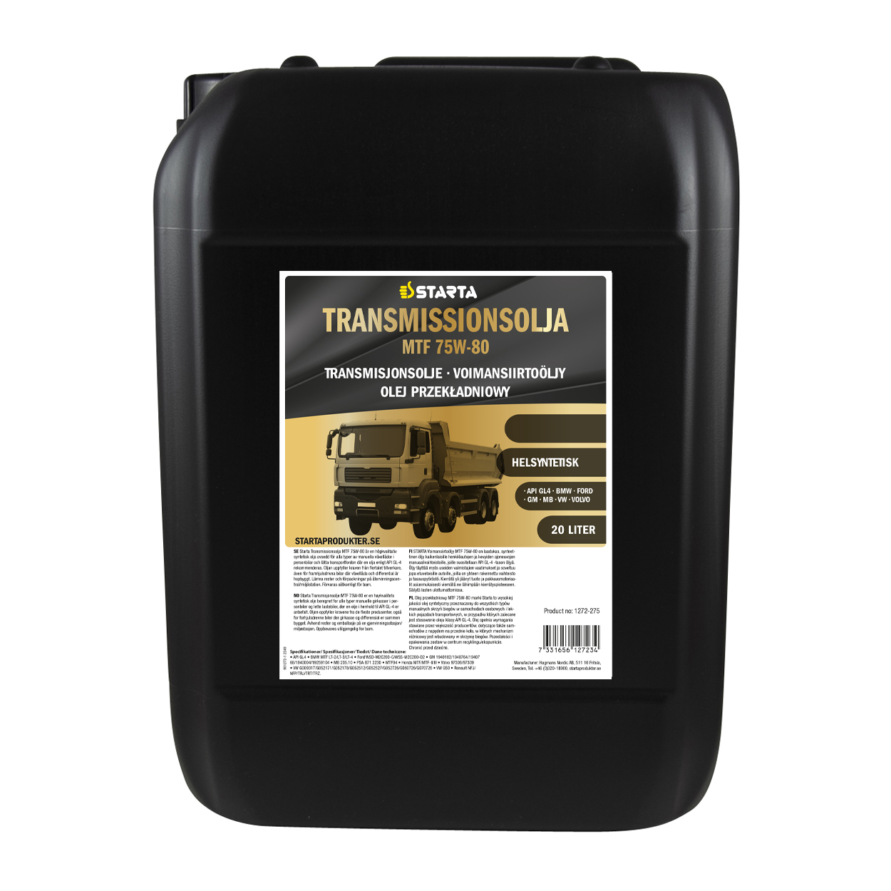 Starta Transmissionsolja MTF 75W-80 20 L