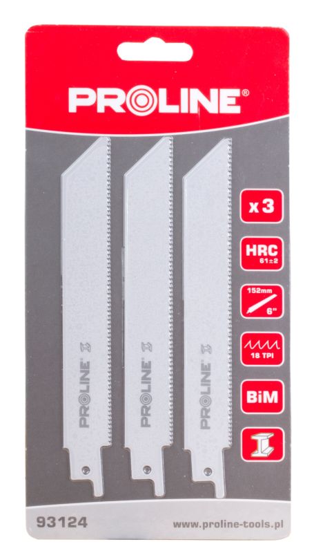 PROLINE TOOLS Sågblad för metall, 3st, Proline