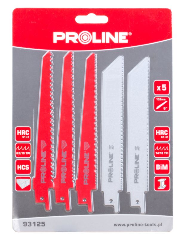 PROLINE TOOLS Sågblad för metall, 5st, Proline (TPS710, TPS1050)