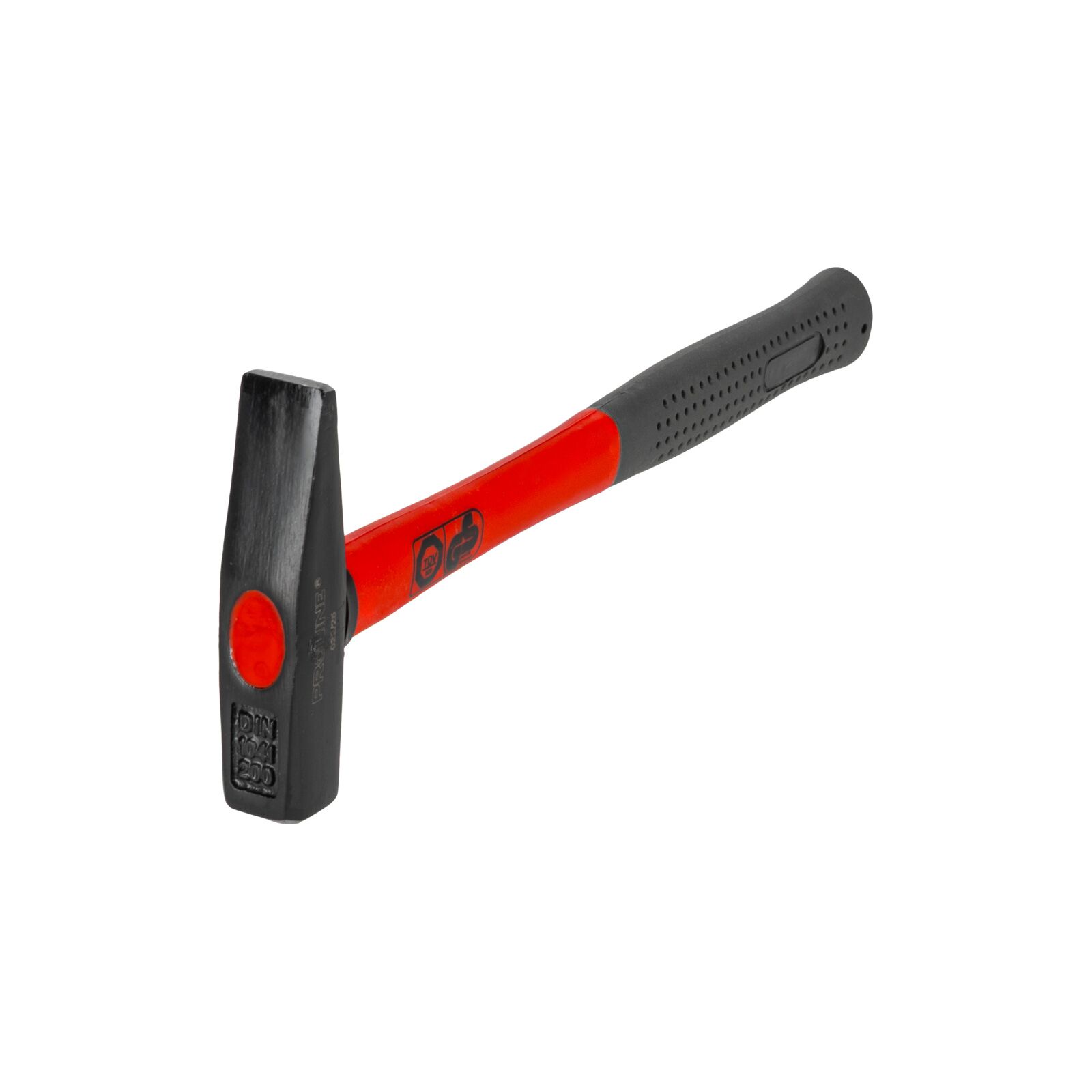 PROLINE TOOLS Maskinistklubba Enligt DIN 1040, 200g, Fiberglas Handtag Belagt med Gul Plast, Proline - 3