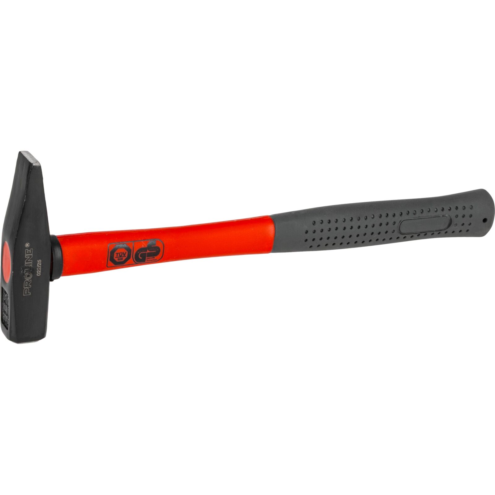 PROLINE TOOLS Maskinistklubba Enligt DIN 1040, 200g, Fiberglas Handtag Belagt med Gul Plast, Proline - 2