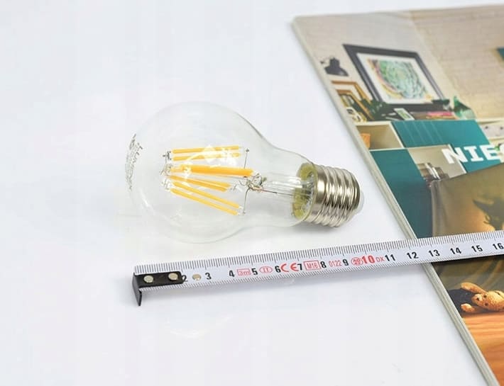 Vintage glödlampor 4st 4000K 6W 700 lm E27, LED FILAMENT Edison 230V, Luxolar - 2