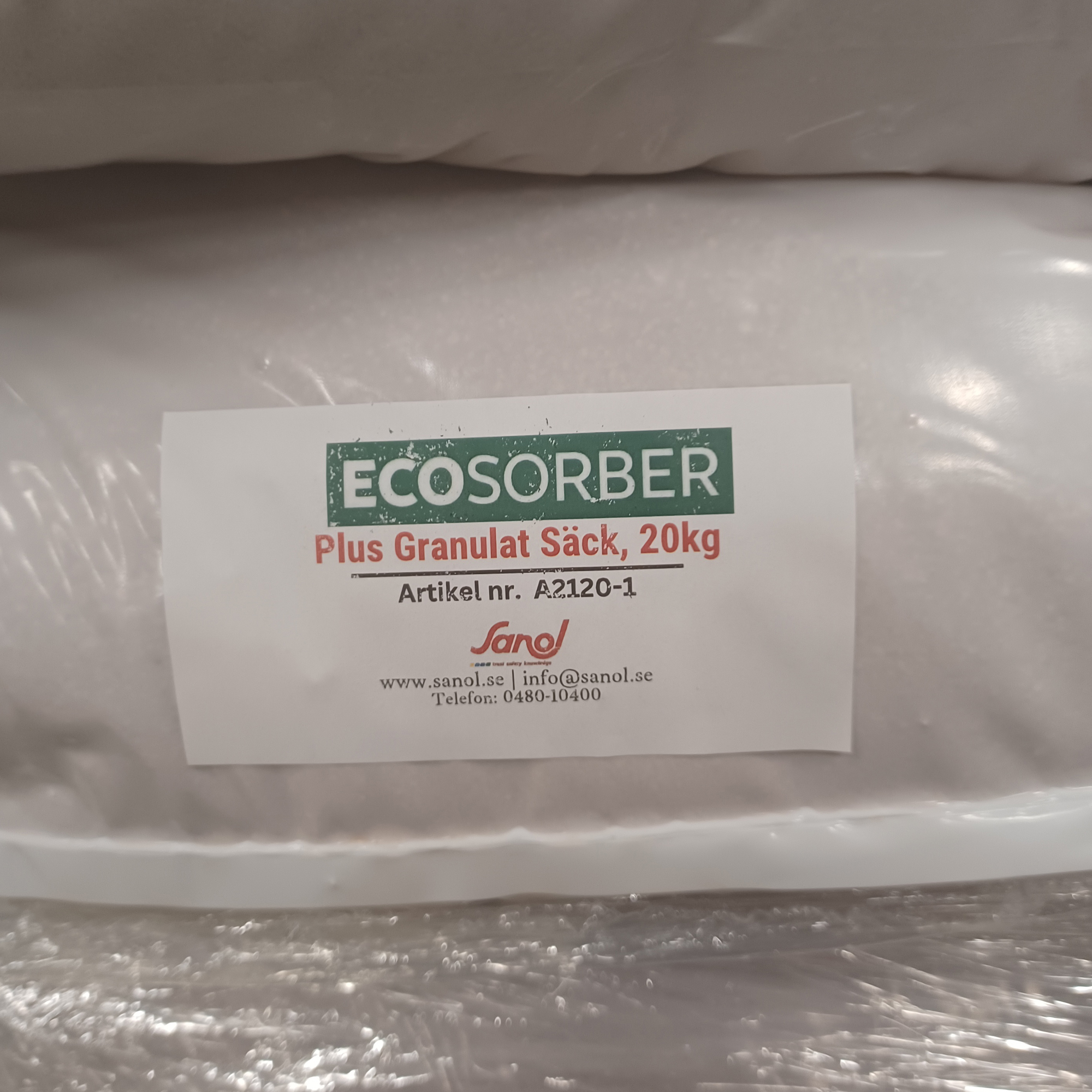 Ecosorber Absorbent Granulat Plus Finkornigt 20 KG
