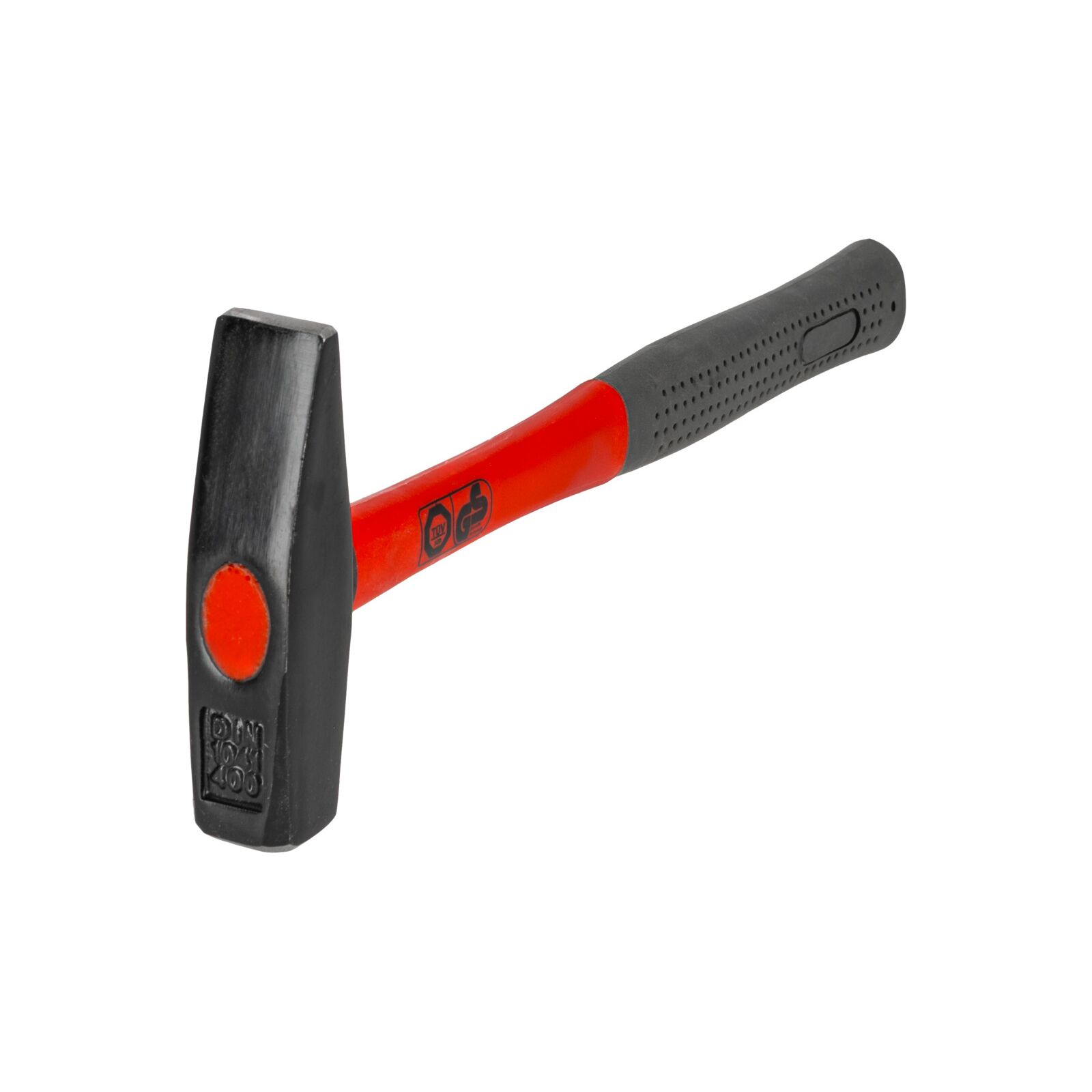 PROLINE TOOLS Maskinistklubba 400g, Fiberglas Handtag med Gul Plastbeläggning, Gummiskydd Svart, Huvud Målat Svart Matt, Proline - 2