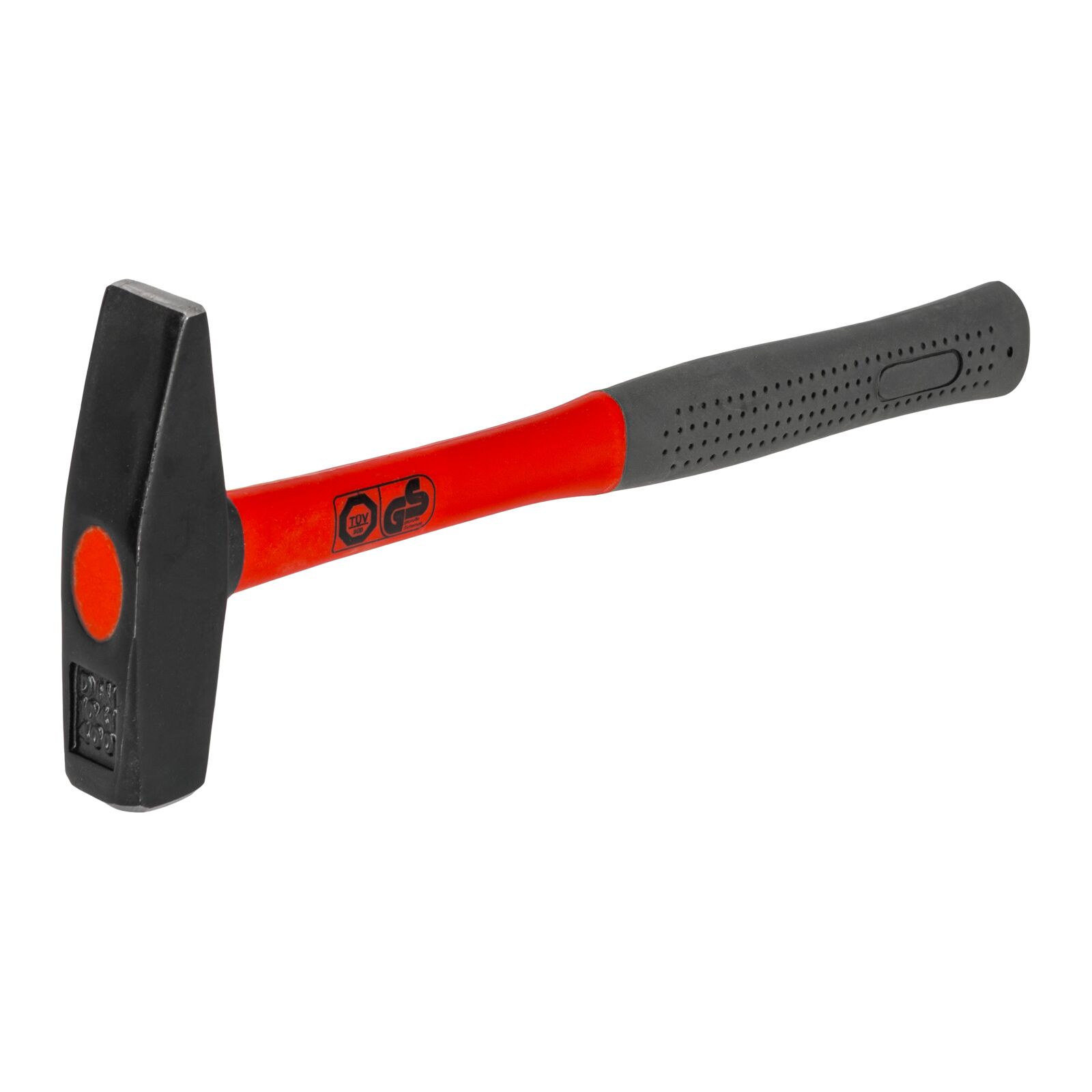 PROLINE TOOLS Maskinistklubba 400g, Fiberglas Handtag med Gul Plastbeläggning, Gummiskydd Svart, Huvud Målat Svart Matt, Proline - 4
