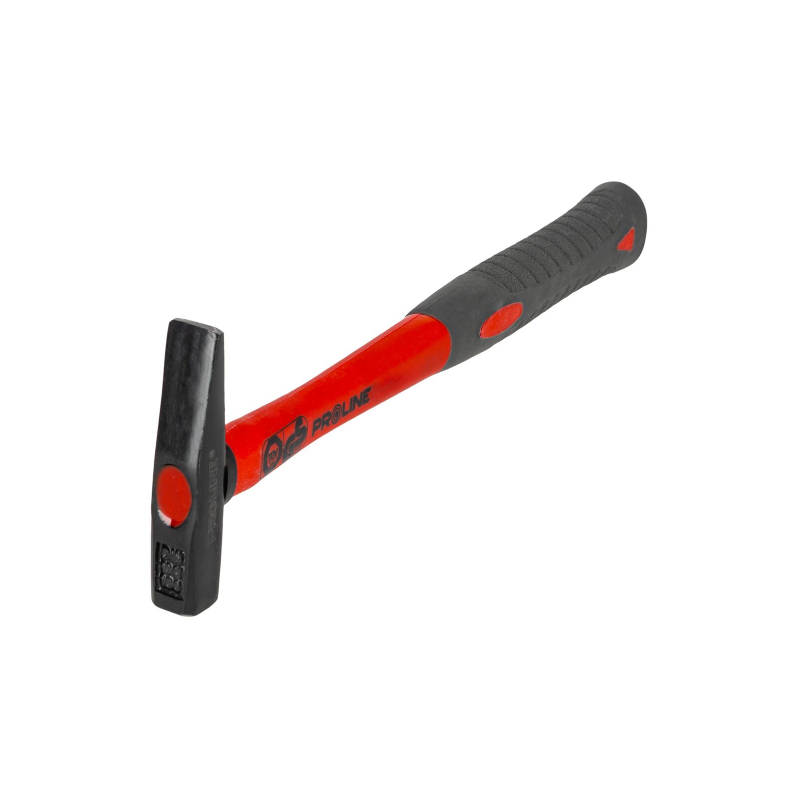 PROLINE TOOLS Maskinistklubba 0, 1 kg, Fiberglas Handtag Belagt 75%, Proline - 3
