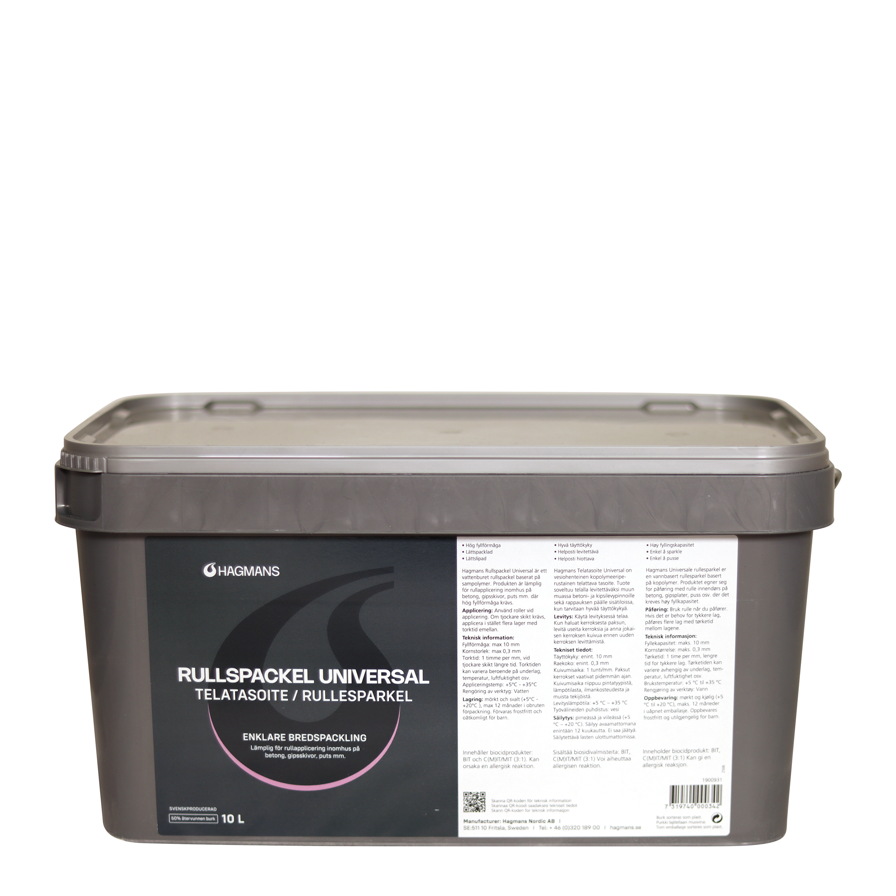 Hagmans Rullspackel Universal 10 L