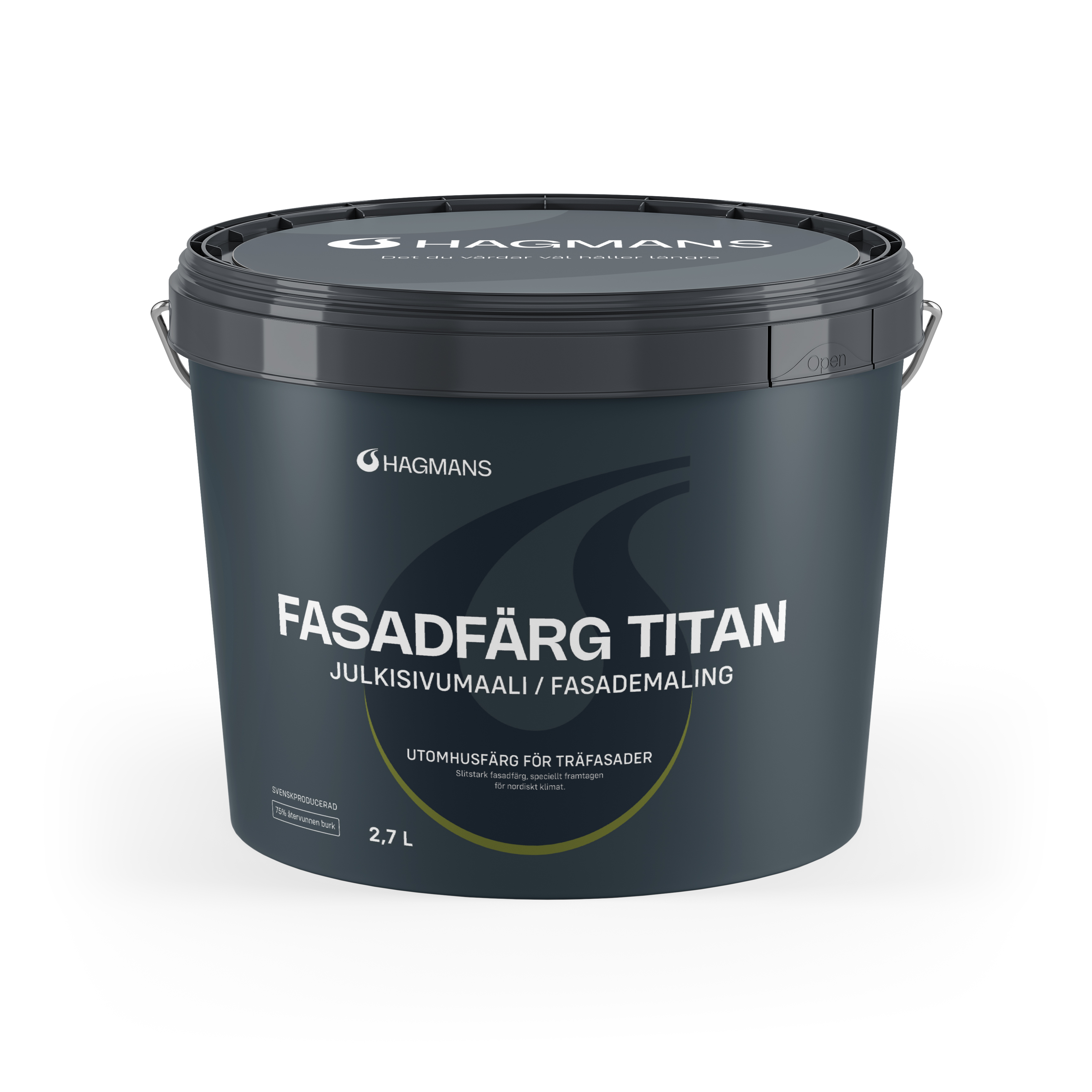 Hagmans Fasadfärg Titan Vit 2,7 L