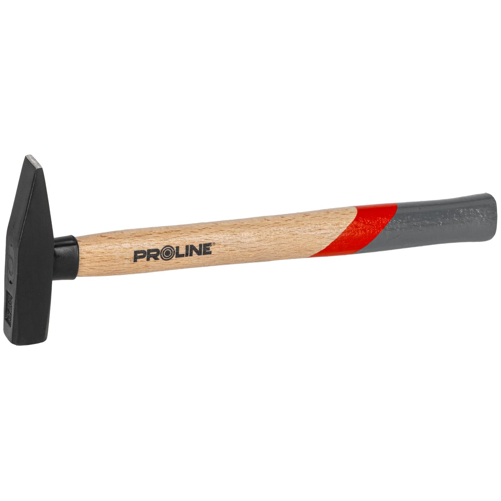 PROLINE TOOLS Hammare 200g, Trähandtag av Bok, Målat Skyddsyta, GS-Godkänd, Proline - 2