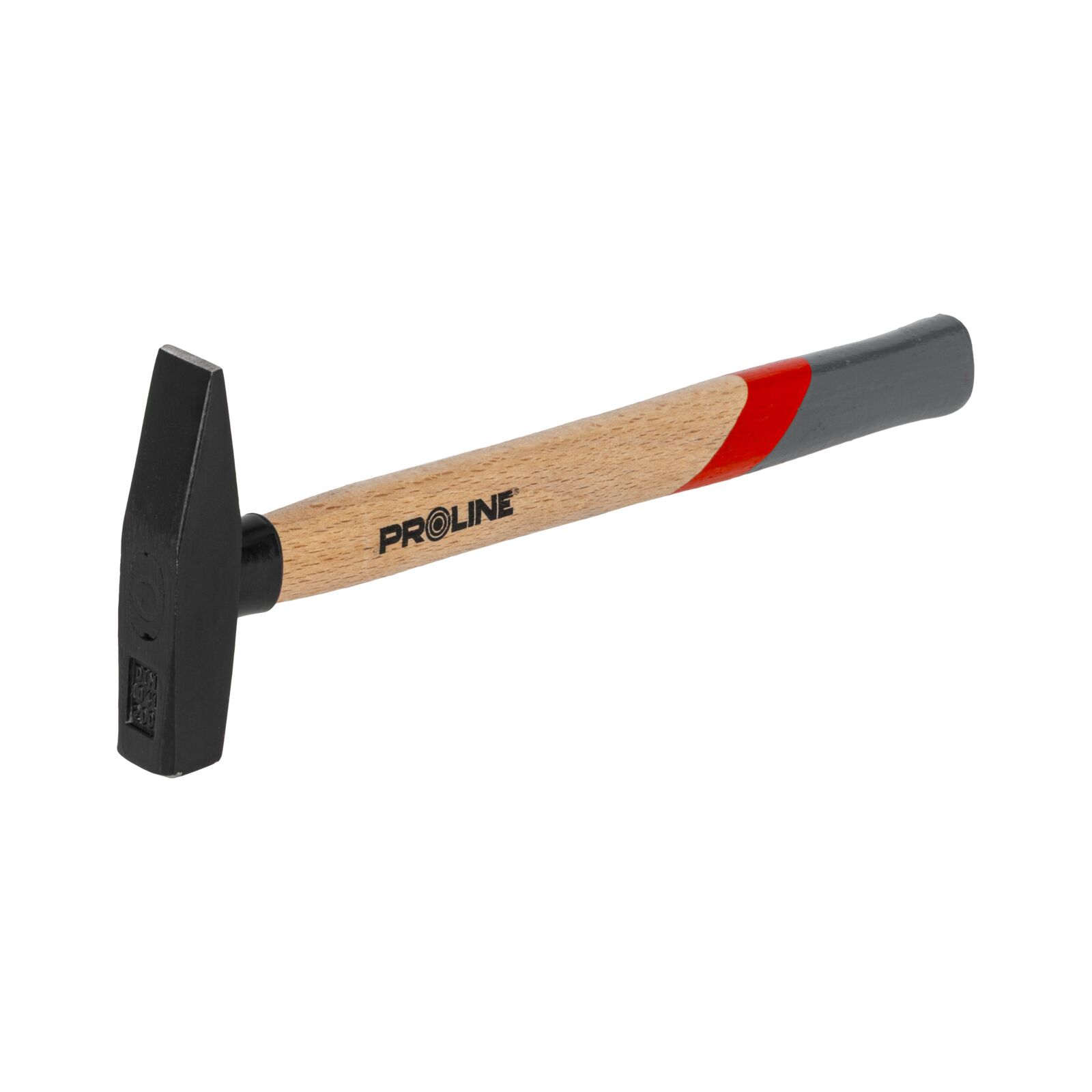 PROLINE TOOLS Hammare 200g, Trähandtag av Bok, Målat Skyddsyta, GS-Godkänd, Proline - 4
