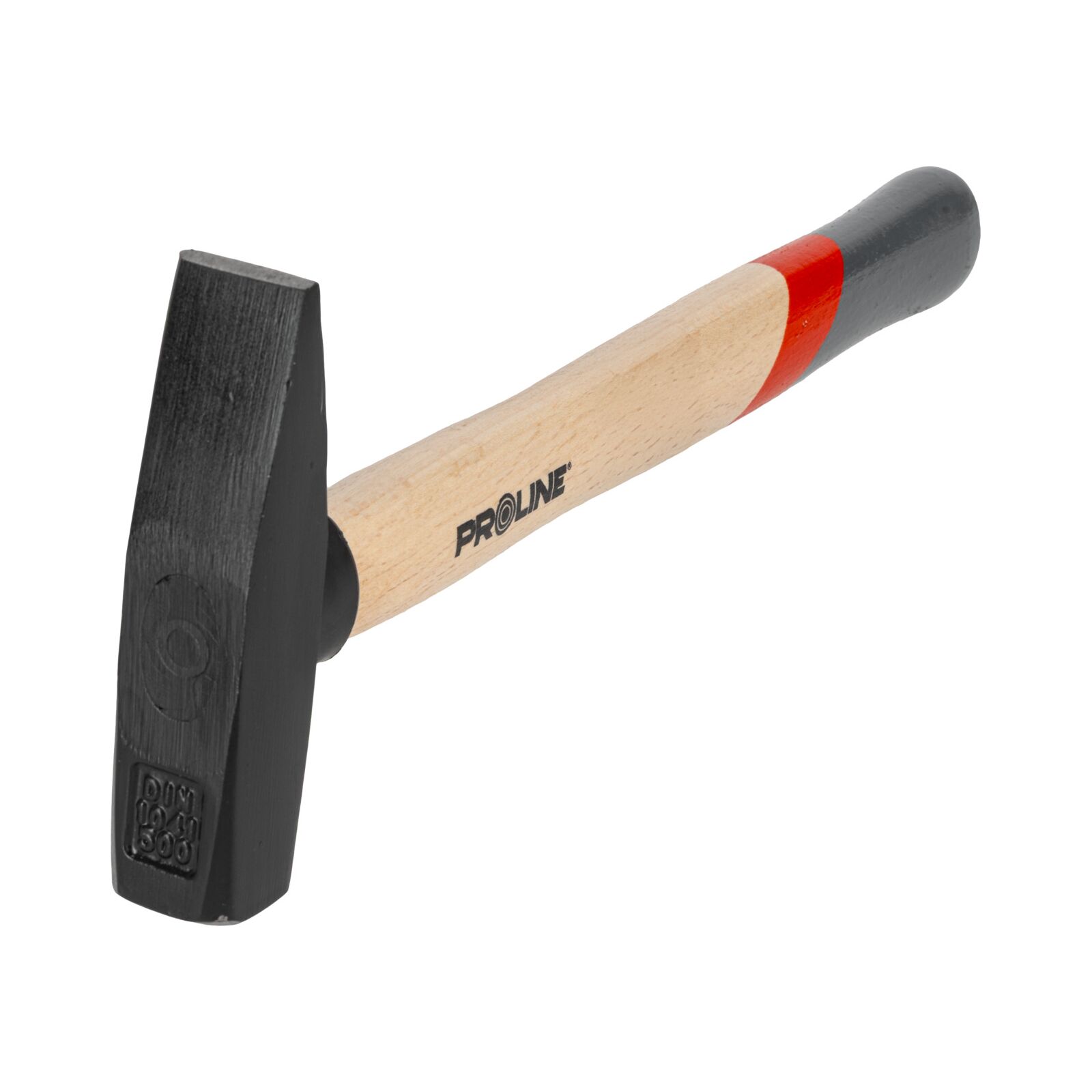 PROLINE TOOLS Hammare 500g, Trähandtag av Bok, Målat Skyddsyta, GS-Godkänd, Proline - 3