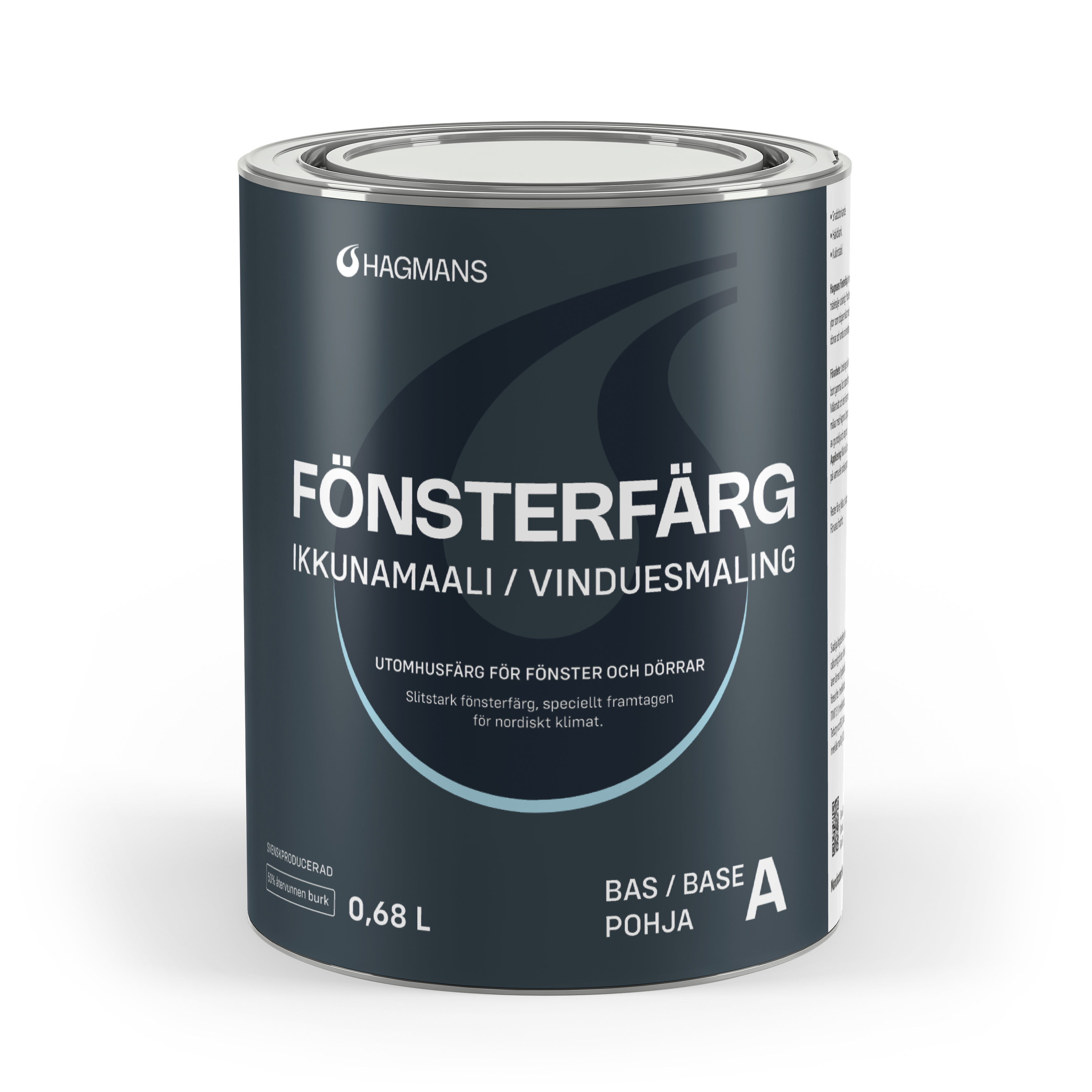 Hagmans Fönsterfärg Bas A 0,68 L