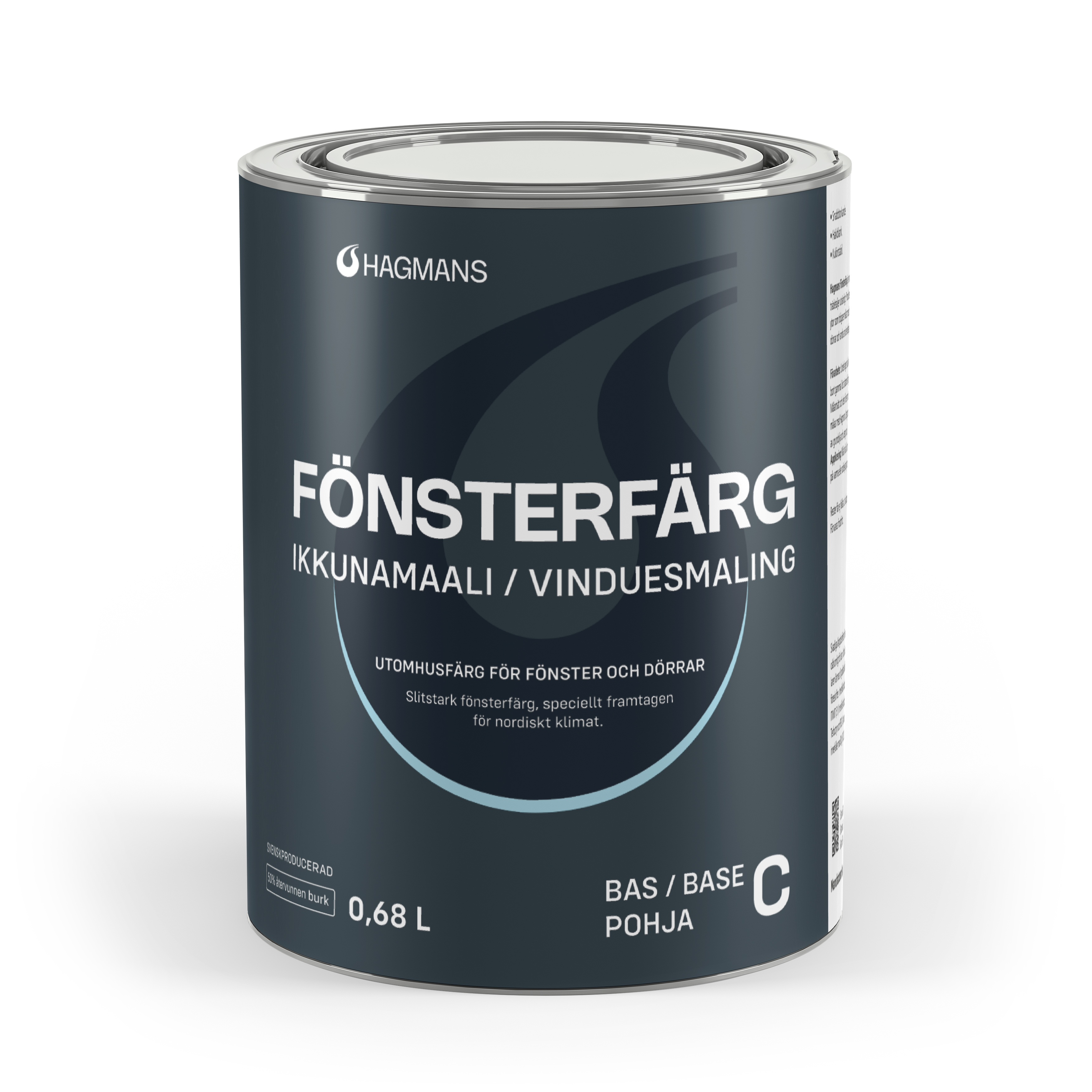 Hagmans Fönsterfärg Bas C 0,68 L