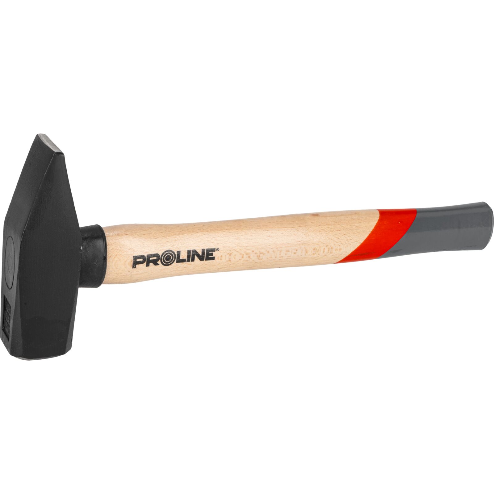 PROLINE TOOLS Hammare 1500g, GS-godkänd, trähandtag av bok, målat skyddsyta, Proline - 2