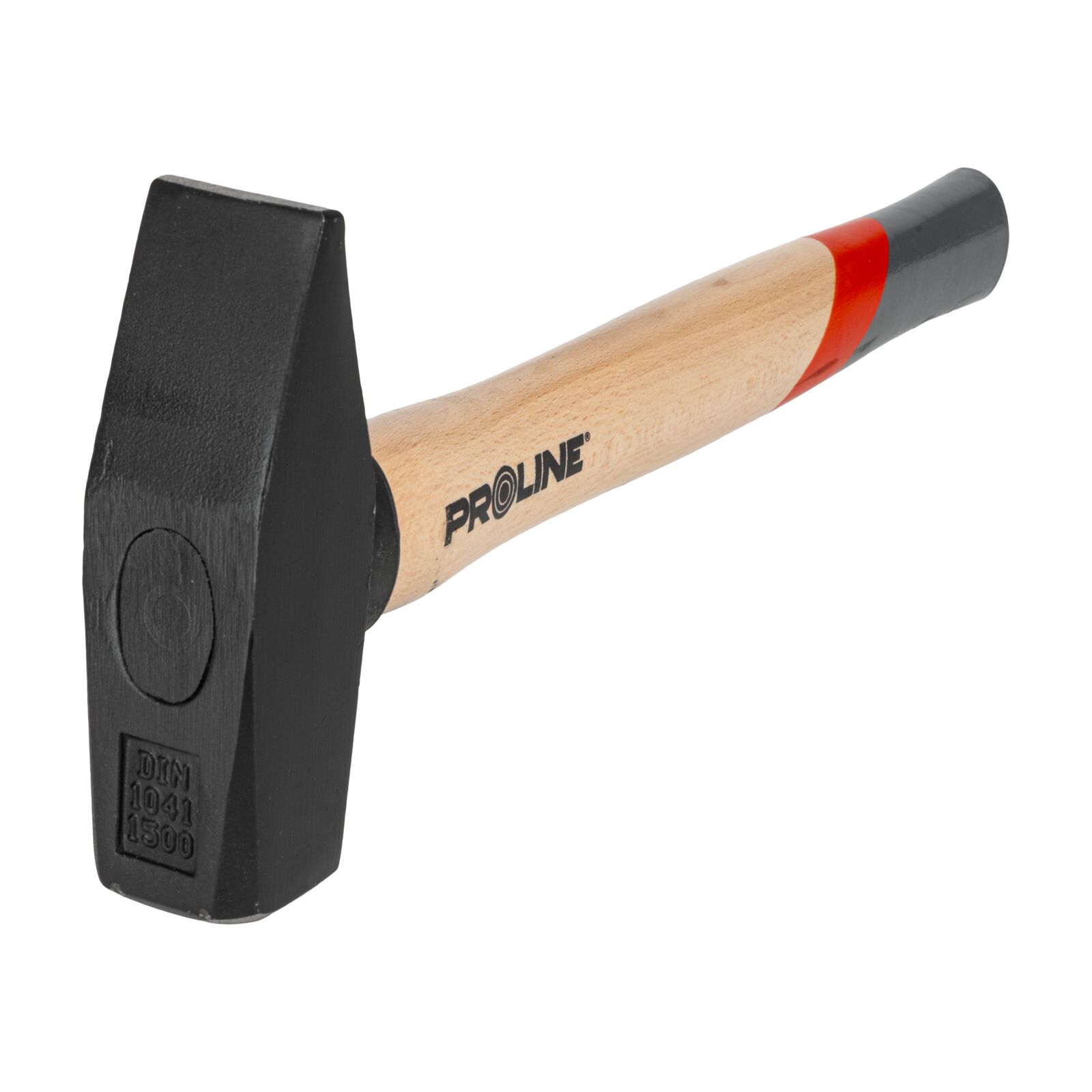 PROLINE TOOLS Hammare 1500g, GS-godkänd, trähandtag av bok, målat skyddsyta, Proline - 3