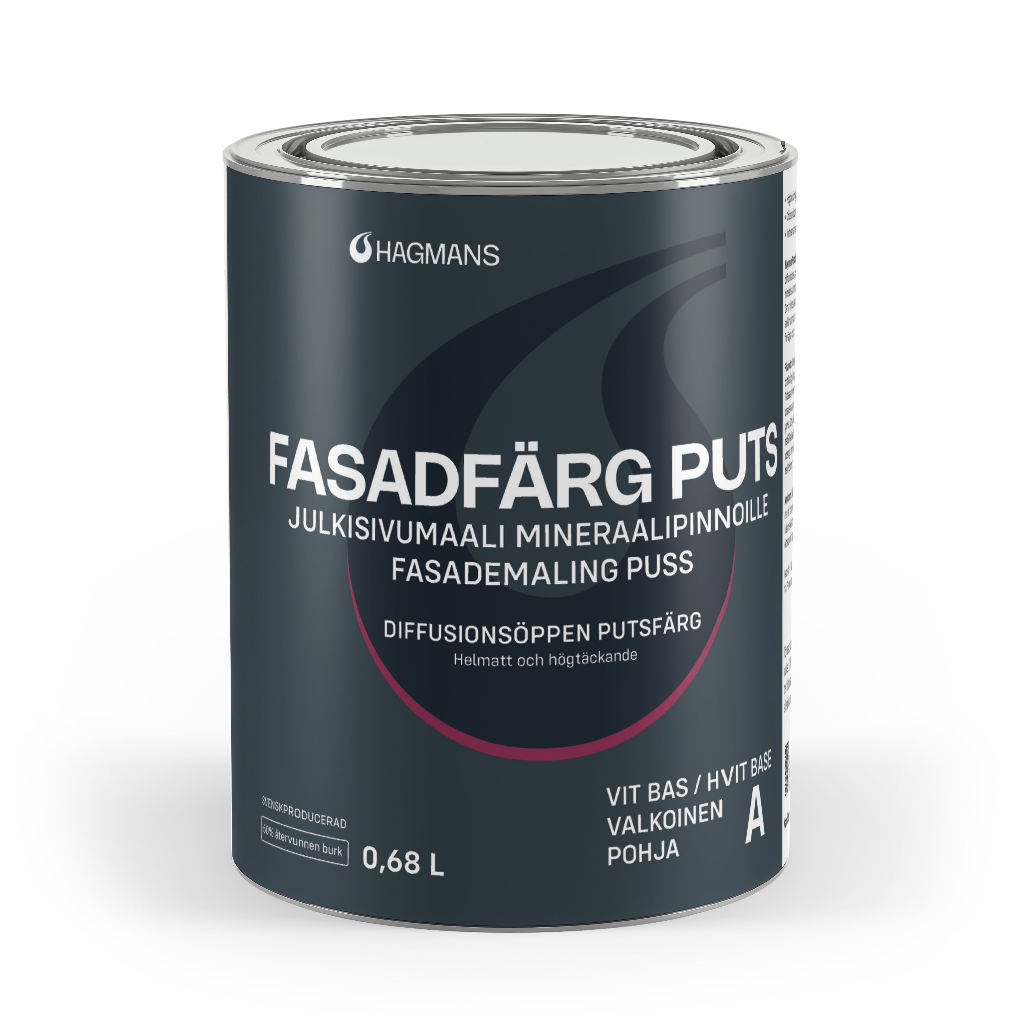 Hagmans Fasadfärg Puts Bas C 0,68 L