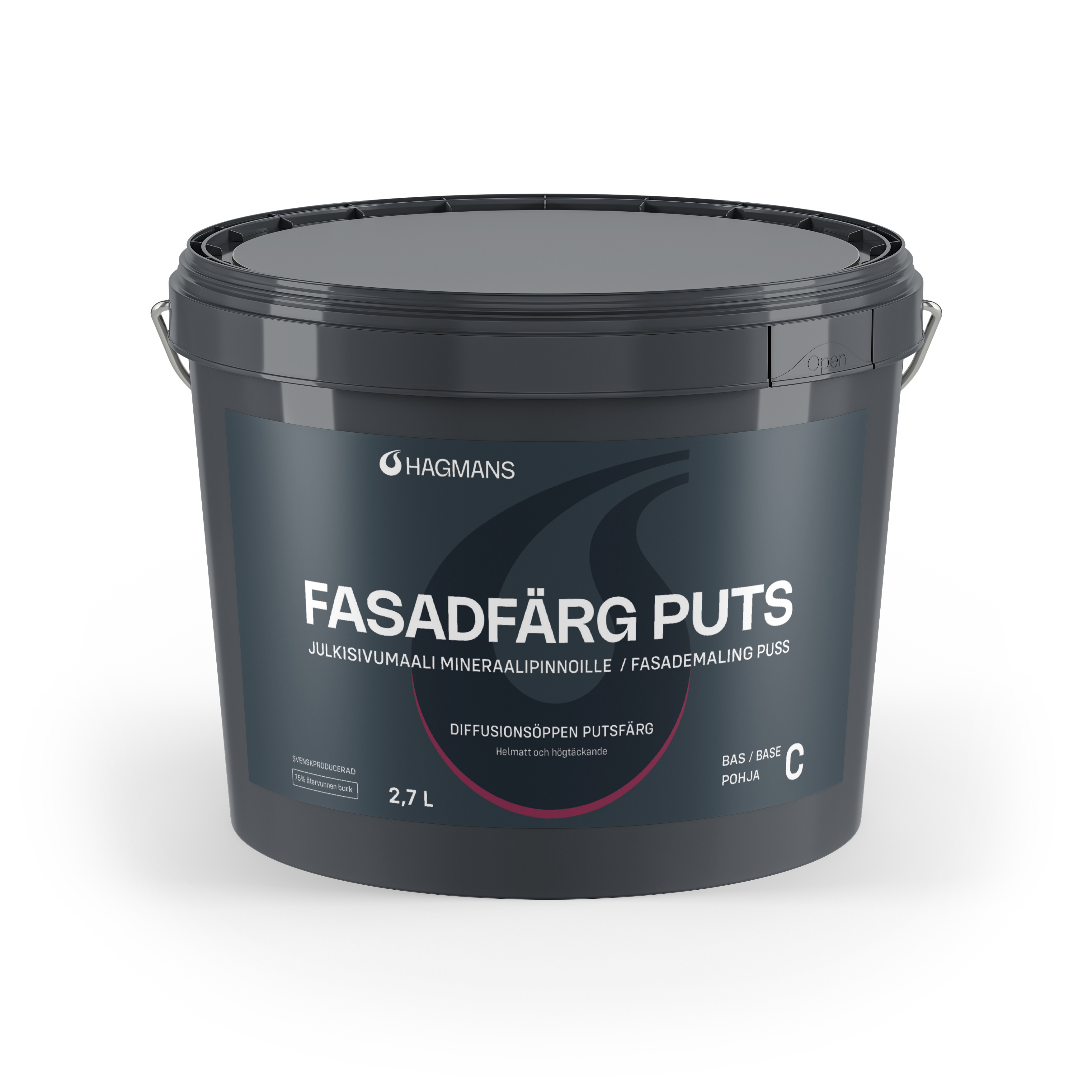 Hagmans Fasadfärg Puts Bas C 2,7 L
