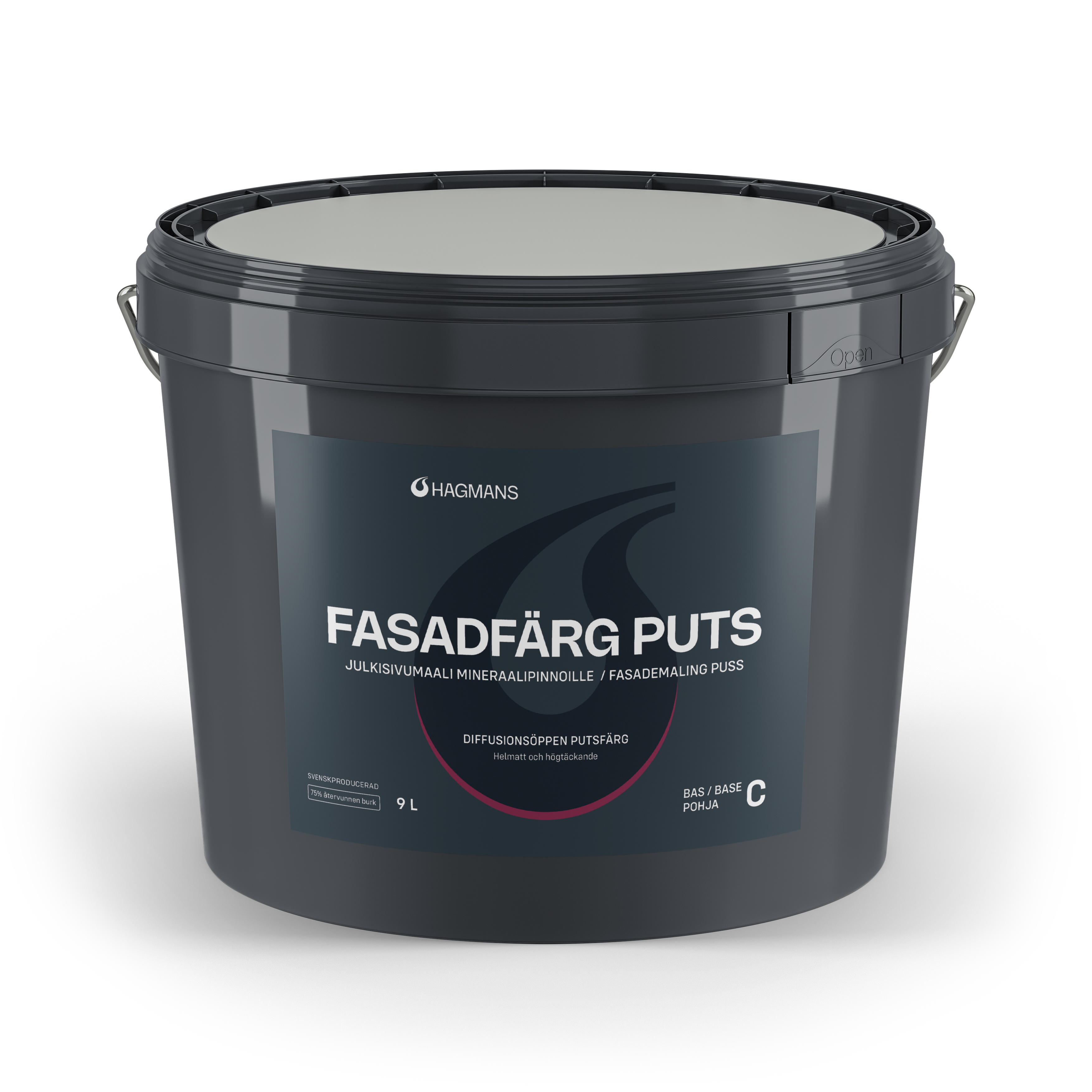 Hagmans Fasadfärg Puts Bas C 9 L