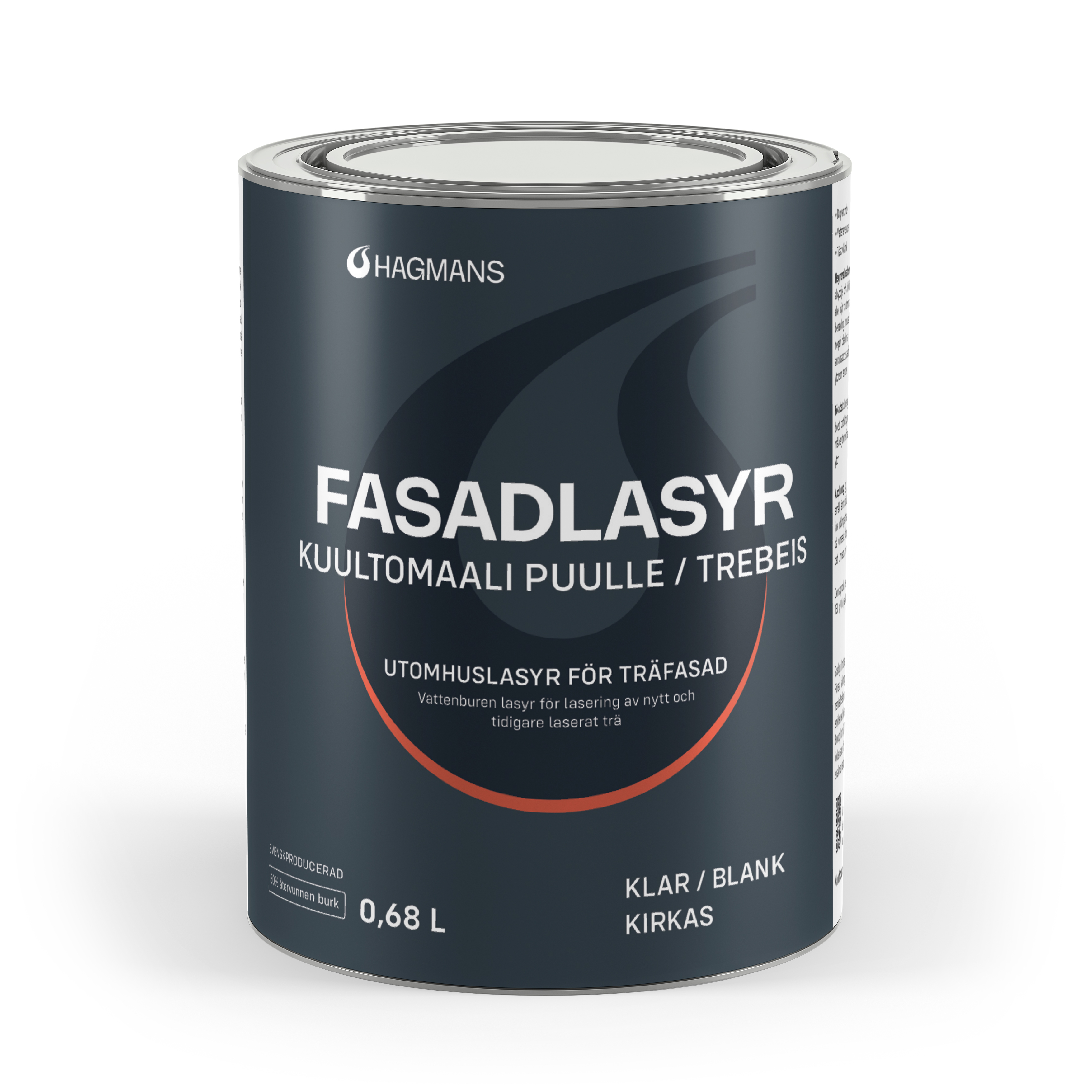 Hagmans Fasadlasyr Klar 0,68 L