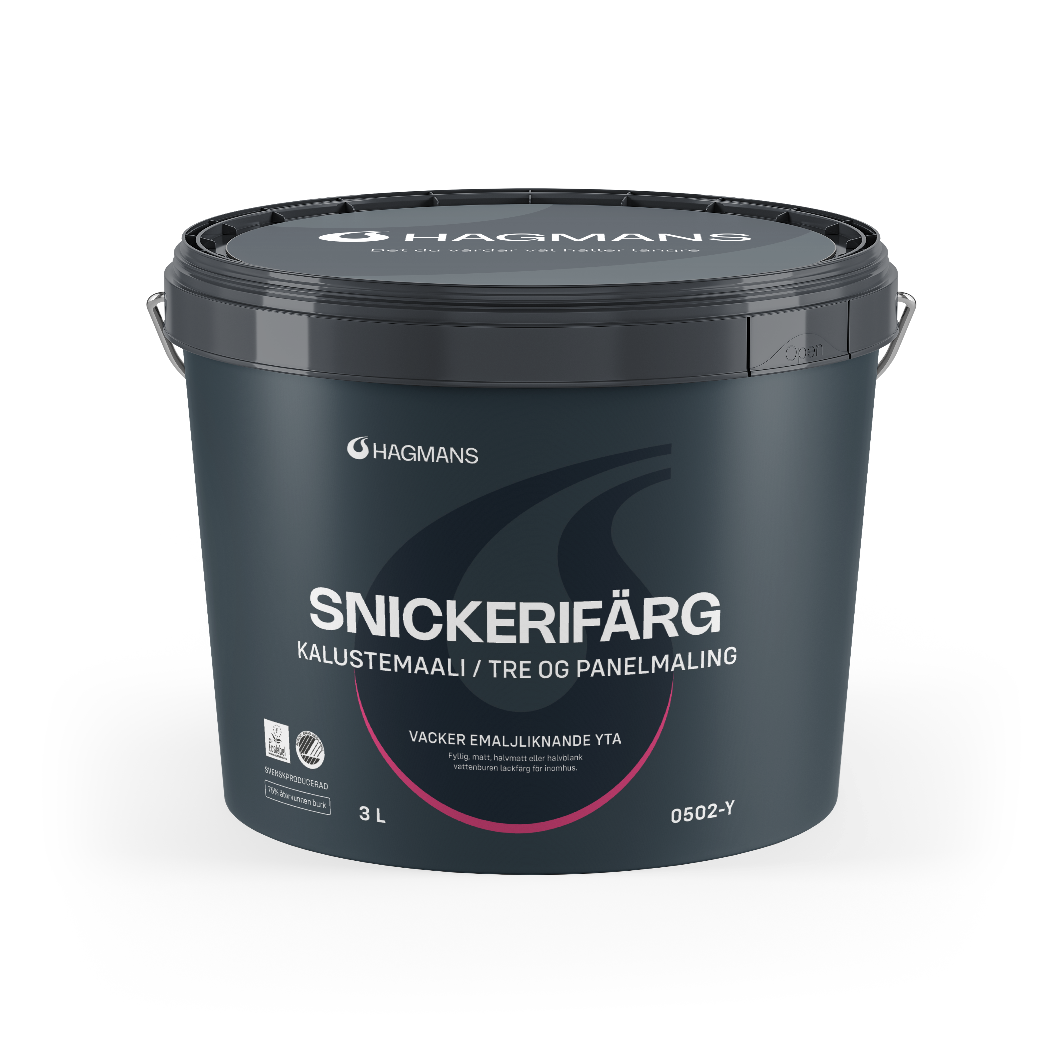 Hagmans Snickerifärg 40 NCS 0502-Y 3 L